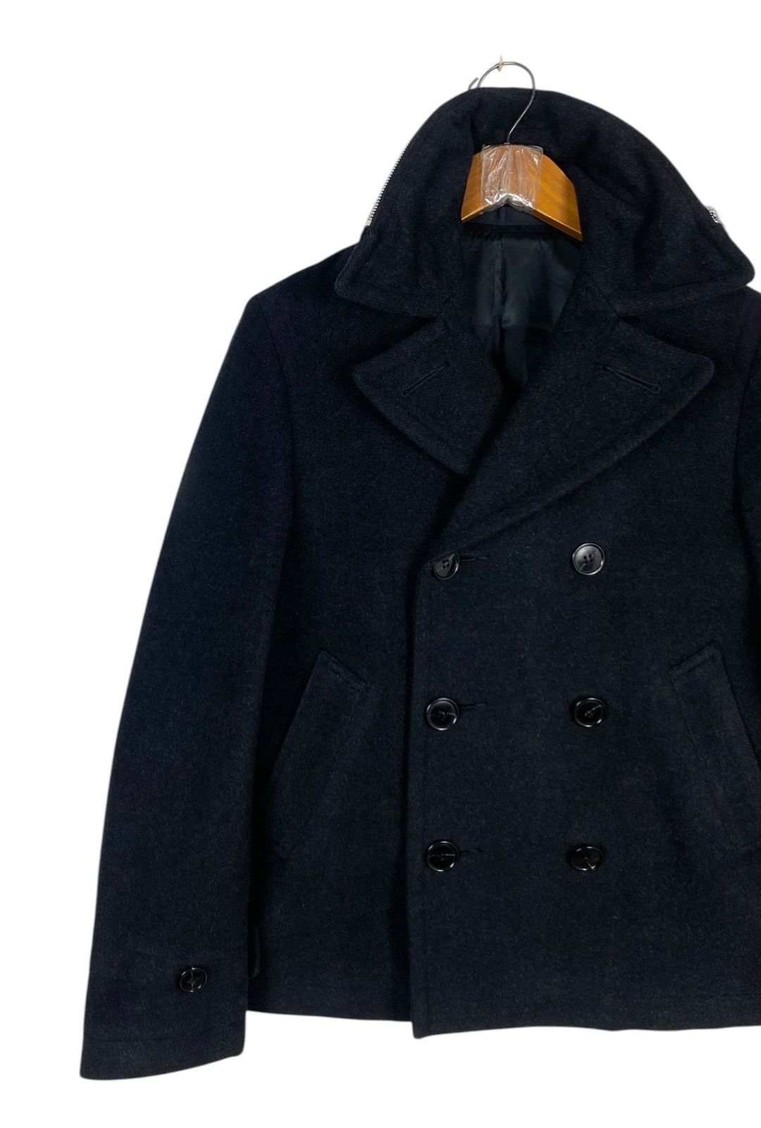 CABANE de ZUCCa Rare‼️ Cabane de Zucca Double Breasted Pea Coat Size US XS / EU 42 / 0 - 2 Thumbnail