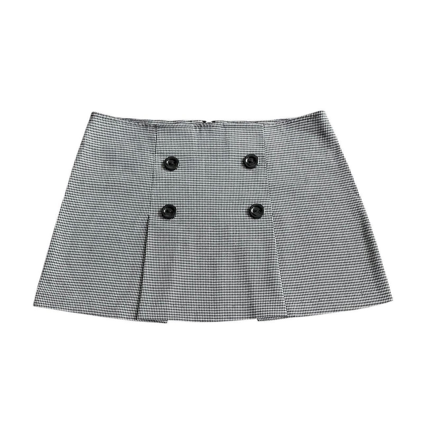 Vintage Vintage Y2K preppy houndstooth pleated mini skirt Size S Size 27" / US 4 / IT 40 - 1 Thumbnail