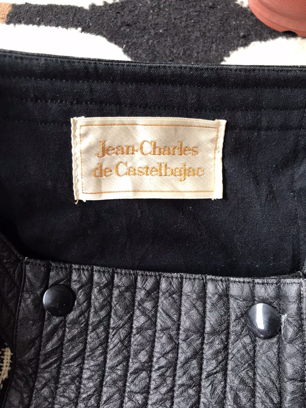 Jean Charles De Castelbajac VTG Jeans Charles De Castelbajac Boxy Leather Jacket Size M / US 6-8 / IT 42-44 - 9 Thumbnail