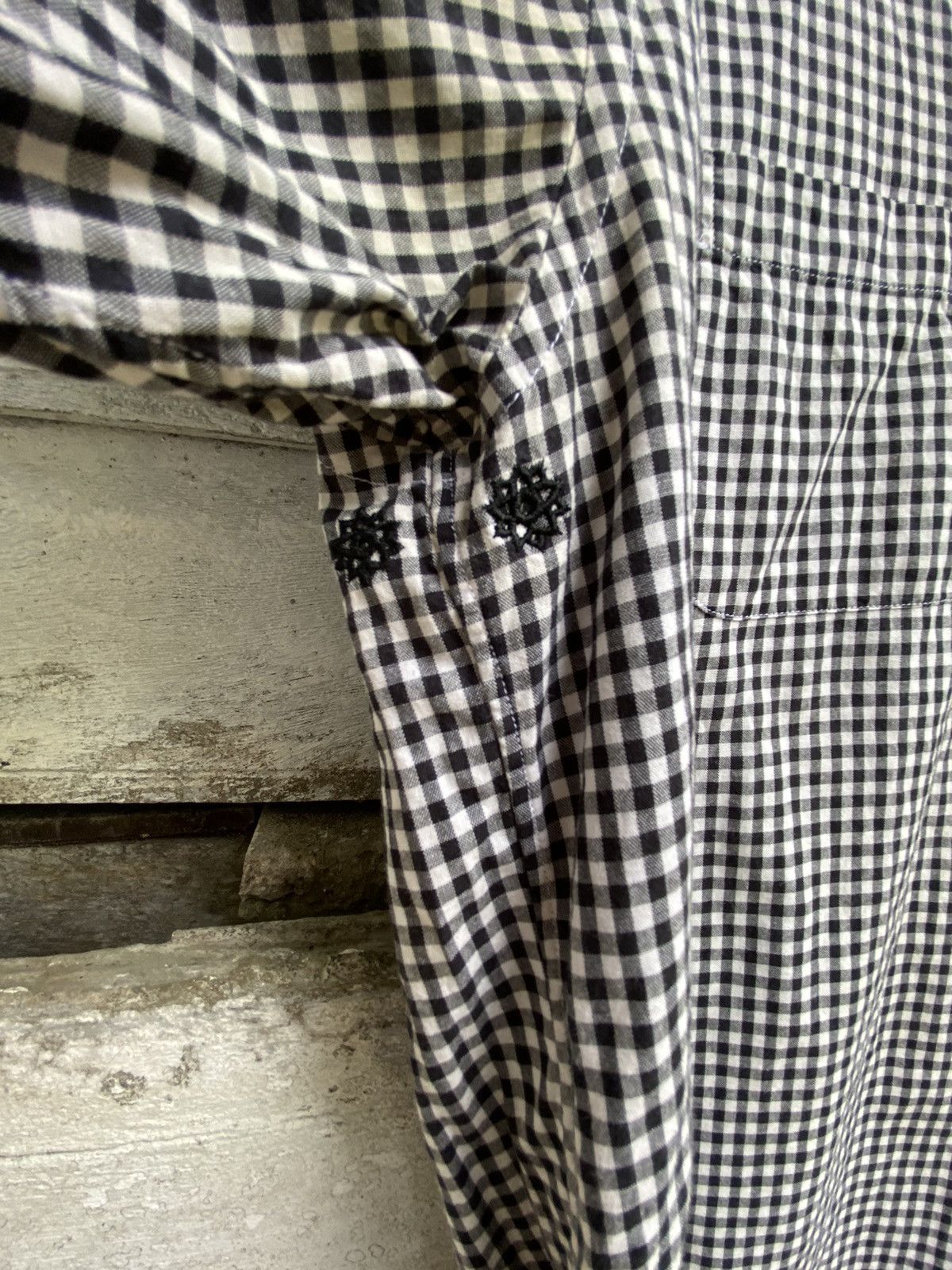 Comme des Garcons × Rei Kawakubo Comme Des Garcon AD 2010 V Neck Plaid Shirt Size US M / EU 48-50 / 2 - 6 Thumbnail