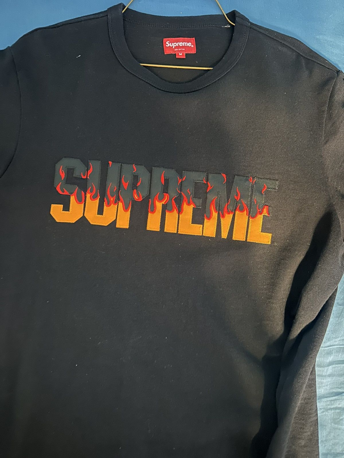 Supreme Vintage Supreme Flame tee Grailed