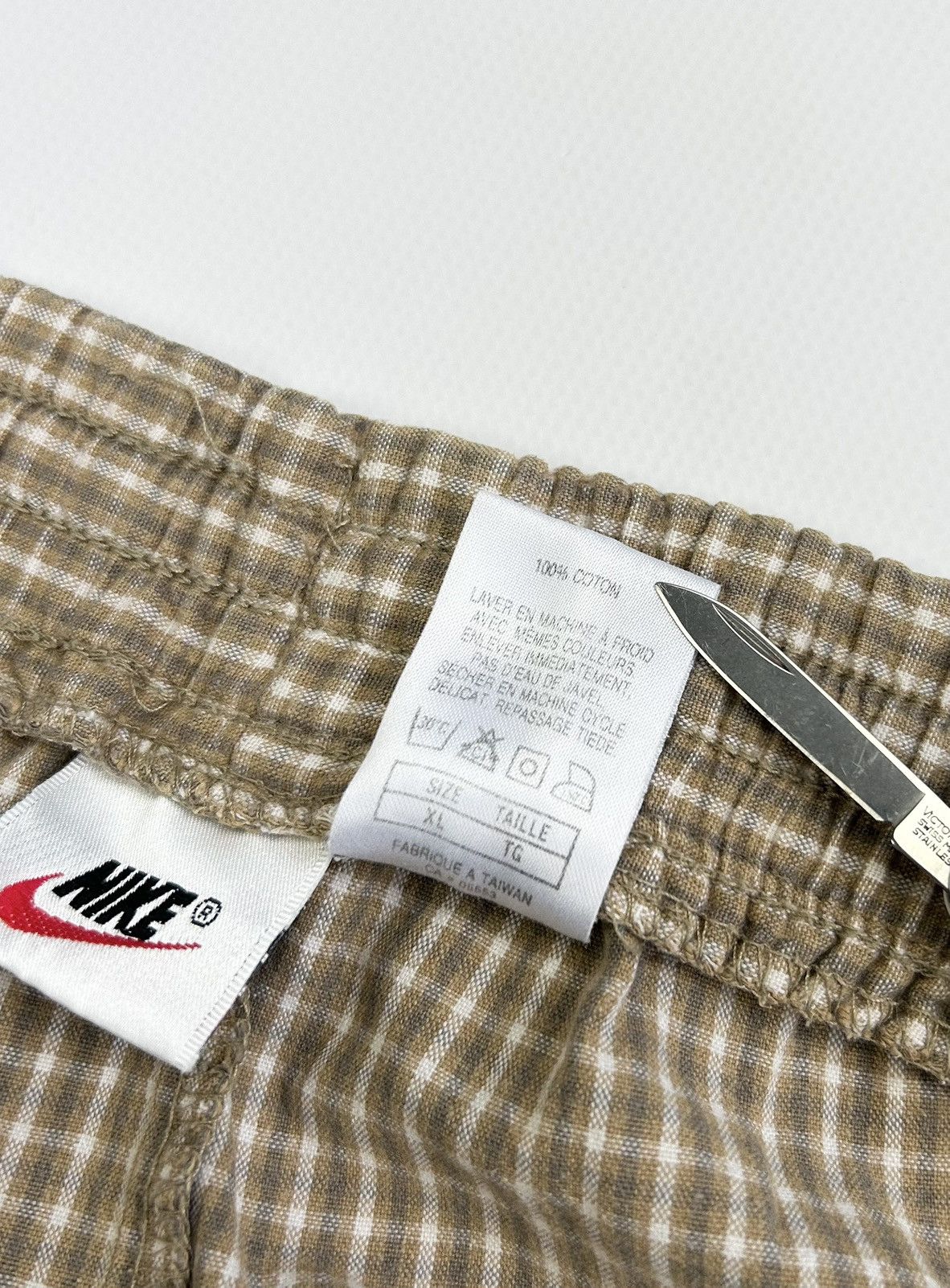 Nike × Vintage Vintage 90s Nike Court Plaid Shorts Size US 36 / EU 52 - 9 Thumbnail