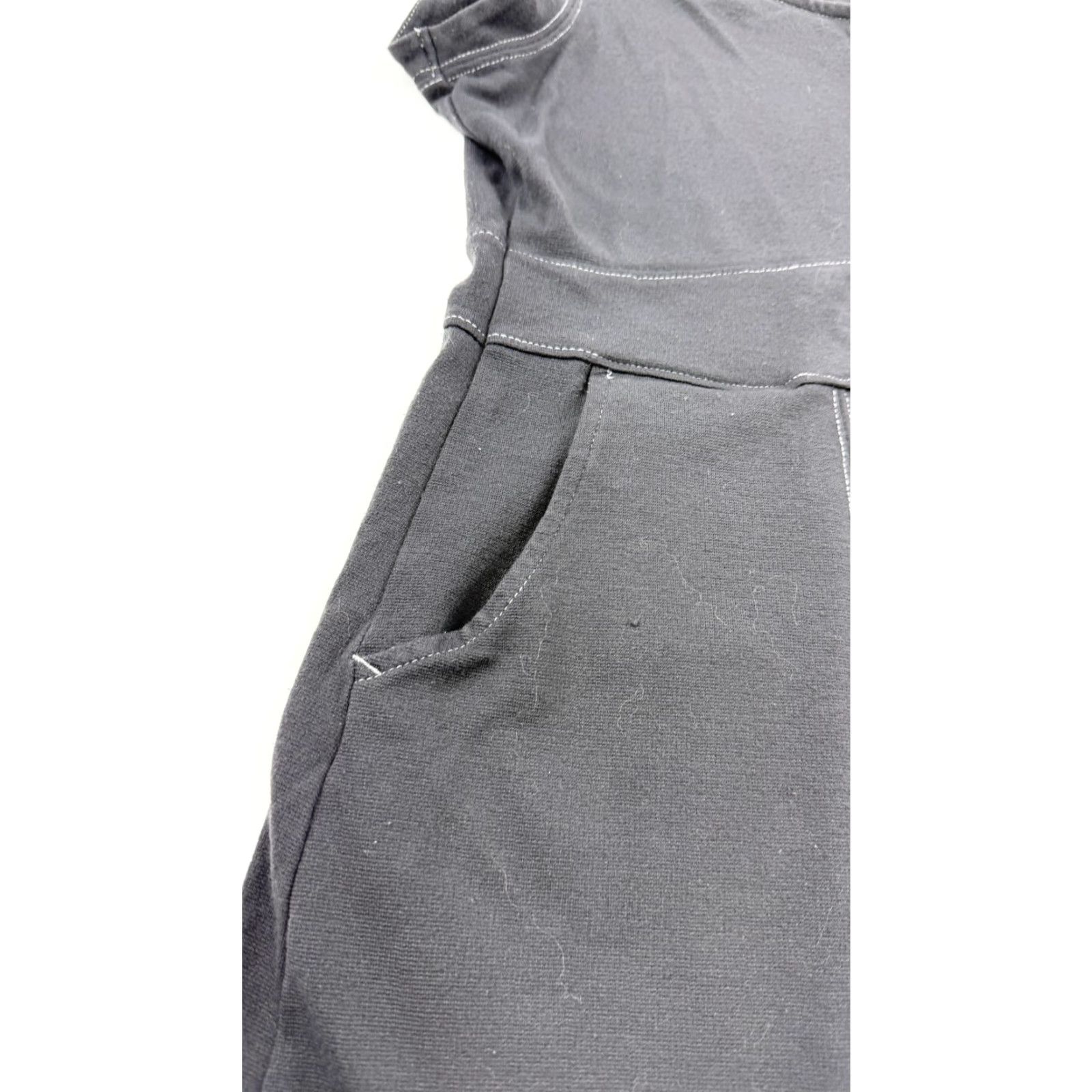 Vintage REI Dress Womens Medium Black Stretch Casual Fit Pockets Short Sleeve Travel Gym Size 32" / US 10 / IT 46 - 2 Thumbnail