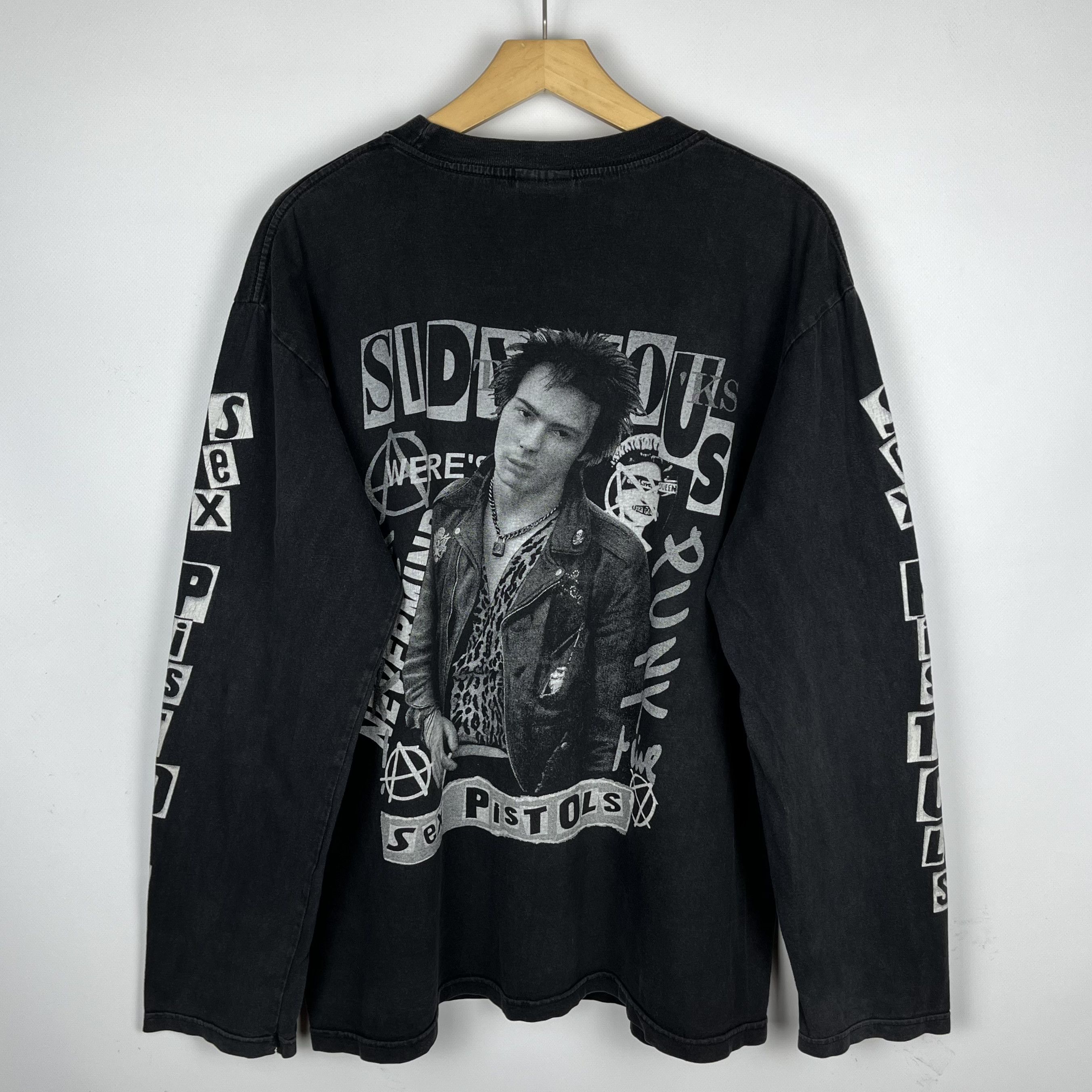 Band Tees Vintage Sid Vicious Sex Pistols Punk Longsleeve T Shirt 90’s Size US L / EU 52-54 / 3 - 20 Thumbnail