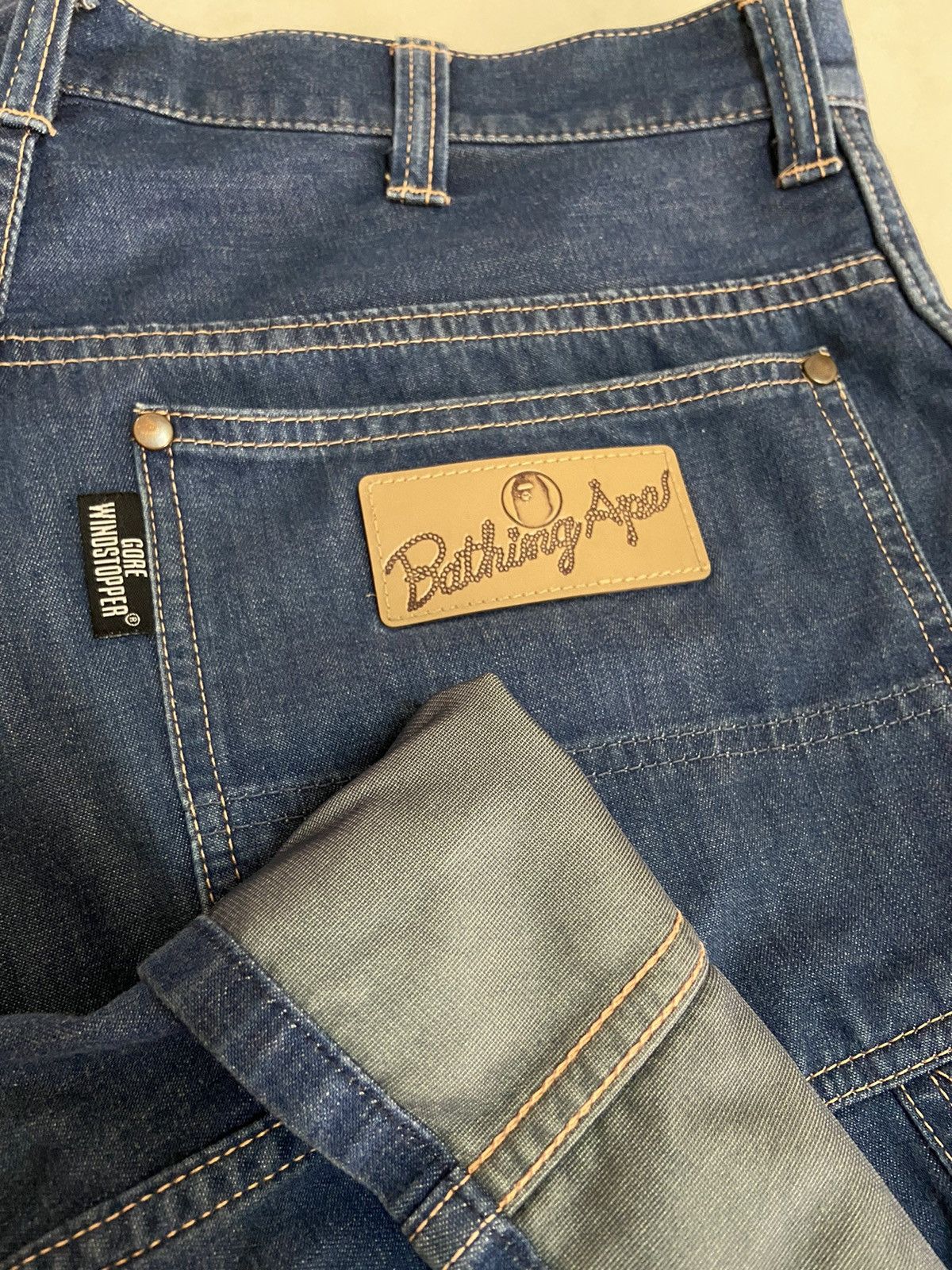 Bape Vintage Windstopper Double Knee Denim Size US 32 / EU 48 - 12 Thumbnail
