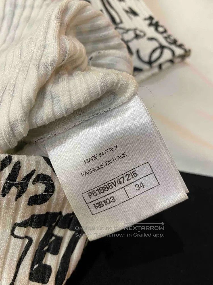 Other Chanel 19a Egyptian black and white printed short-sleeved Size XXS / US 00 / IT 34 - 6 Thumbnail