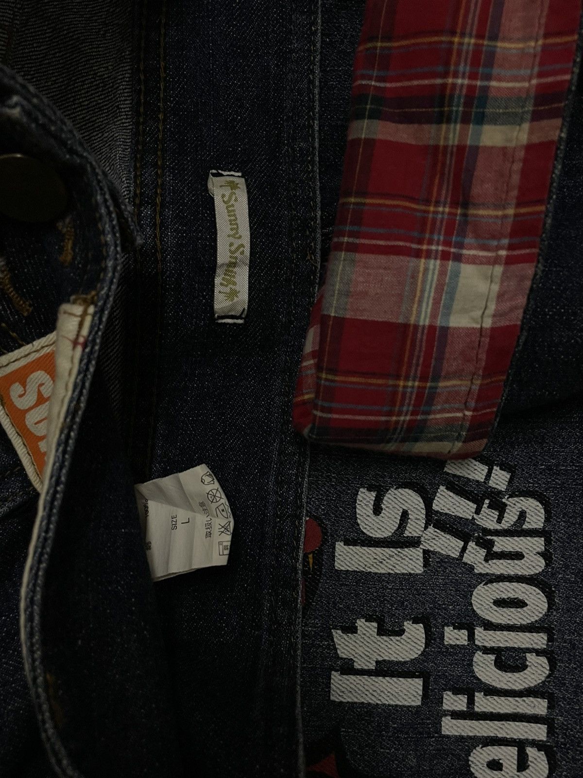 Hysteric Glamour Vintate Og 1990s Japan Designer Sunny Smith Patchwork Grunge Size US 32 / EU 48 - 20 Thumbnail