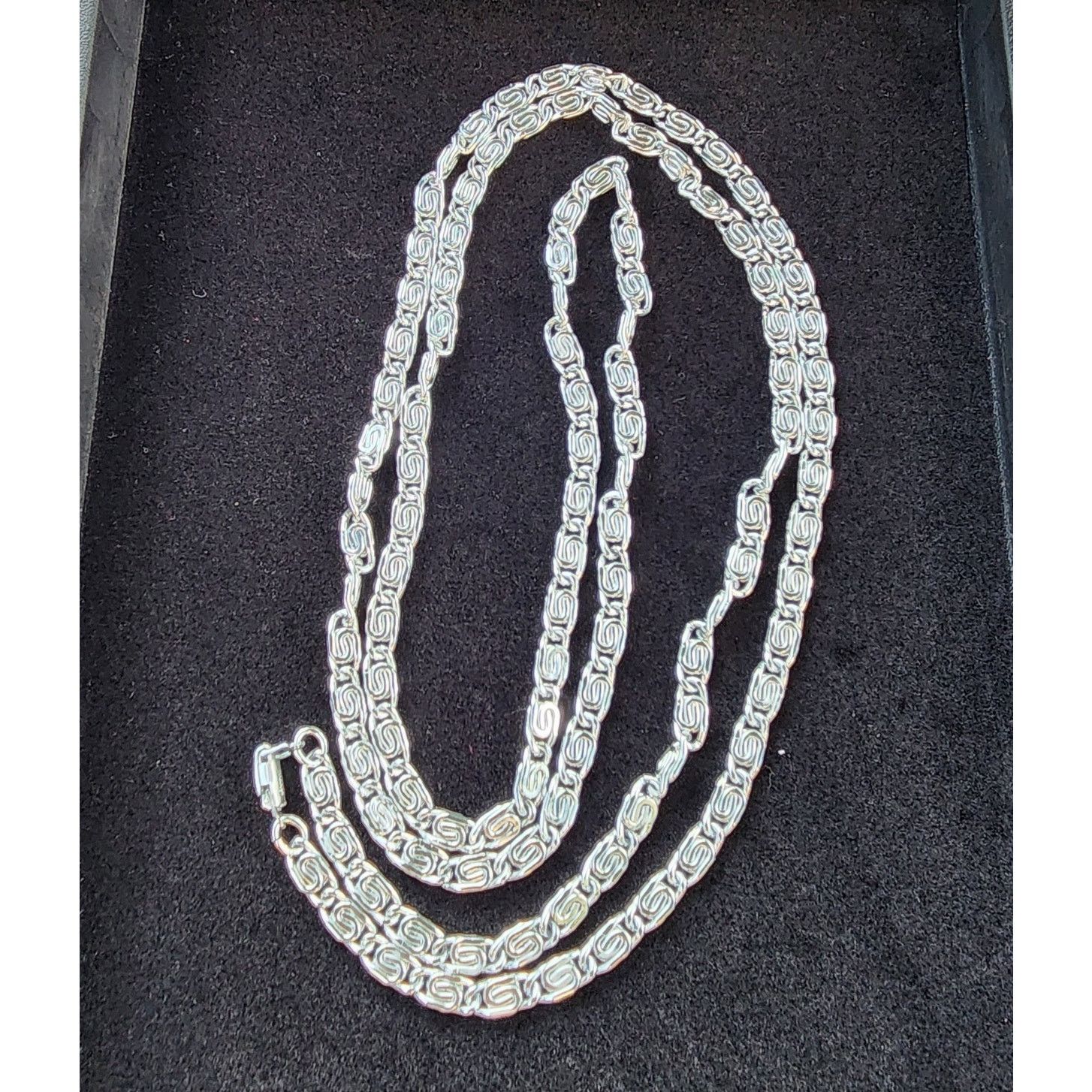 Vintage Vintage Eloxal Aluminum Scroll Link Chain Long Necklace Size ONE SIZE - 6 Thumbnail