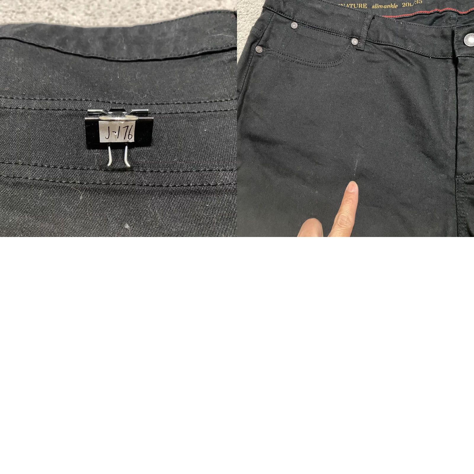 Talbots Talbots Womens Jeans 20 Tall Black Dark Wash High Rise Slim Ankle Straight Size 42" / US 20 - 9 Thumbnail