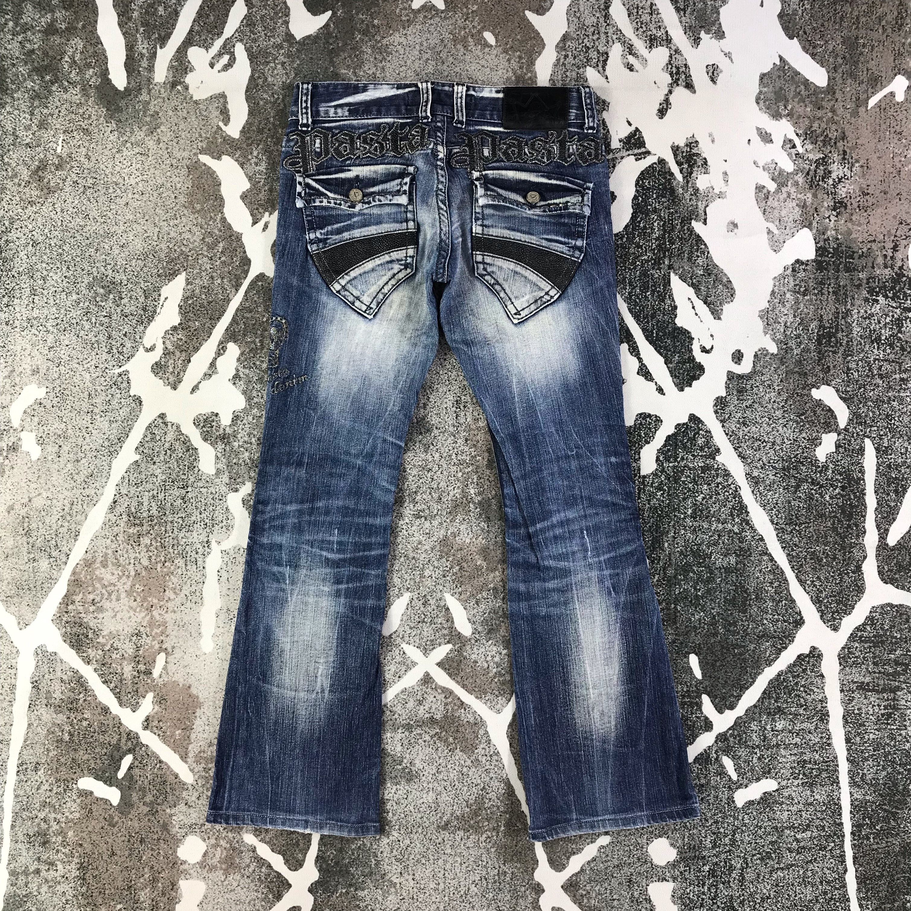 Japanese Brand Pasta Denim Faded Blue Flare Denim KJ1564 Size 28" / US 6 / IT 42 - 1 Thumbnail