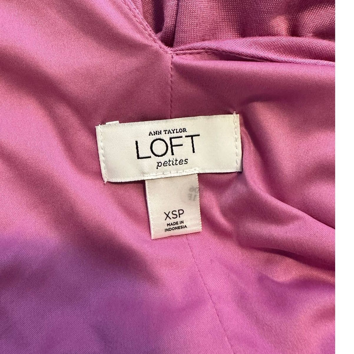 Loft Loft lilac sleeveless V neck mini summer dress size XSP Size XS / US 0-2 / IT 36-38 - 3 Thumbnail