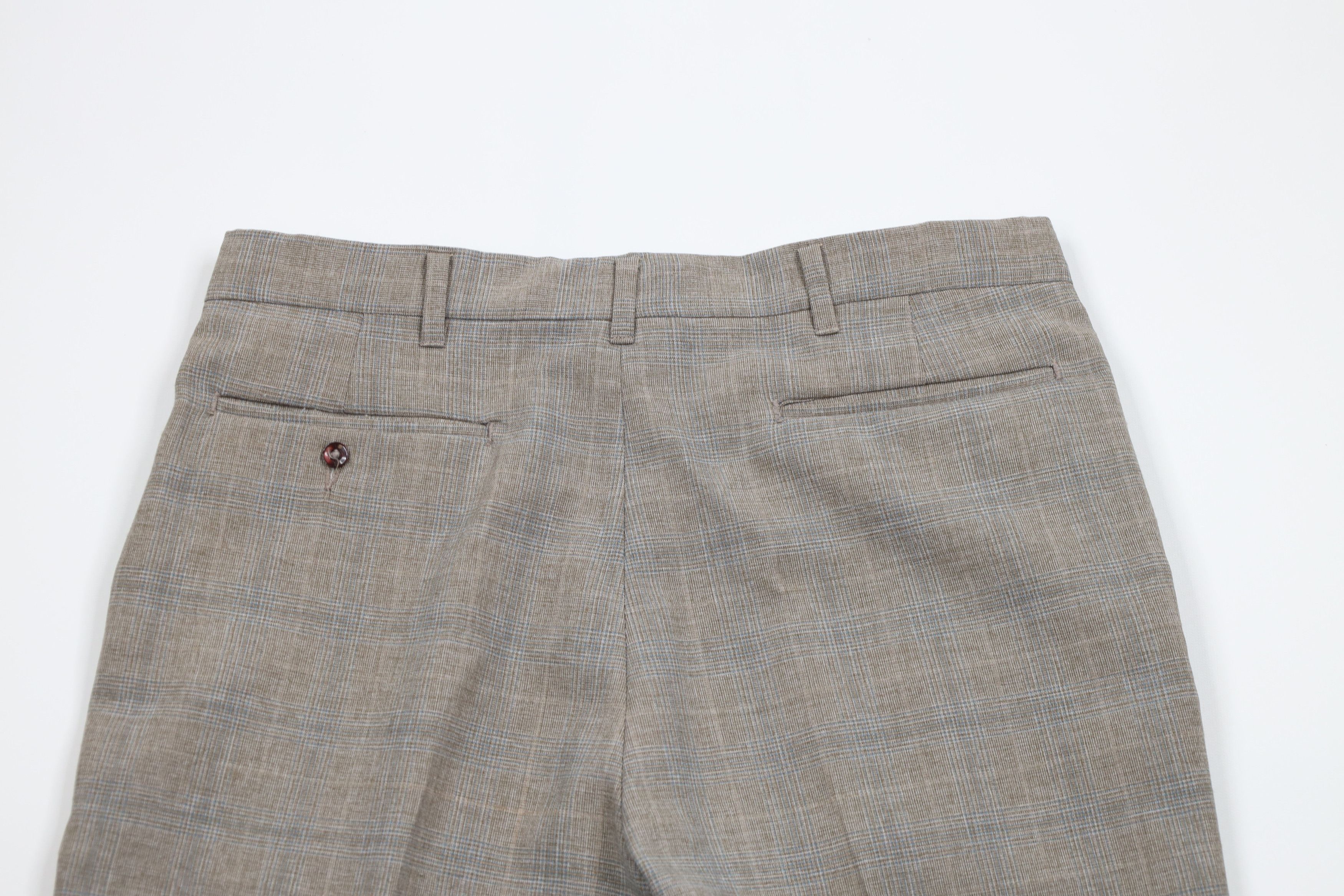 Vintage Vintage 70s Streetwear Flared Wide Leg Chino Pants Plaid USA Size US 32 / EU 48 - 10 Thumbnail