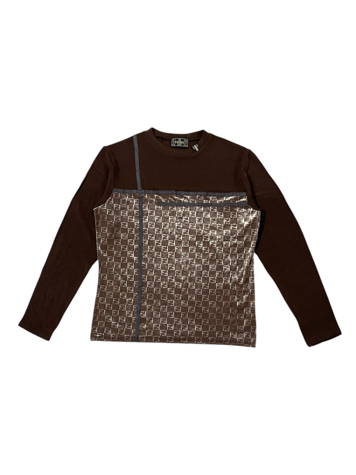 Fendi Vintage Fendi Monogram Long Sleeve Size US M / EU 48-50 / 2 - 1 Thumbnail