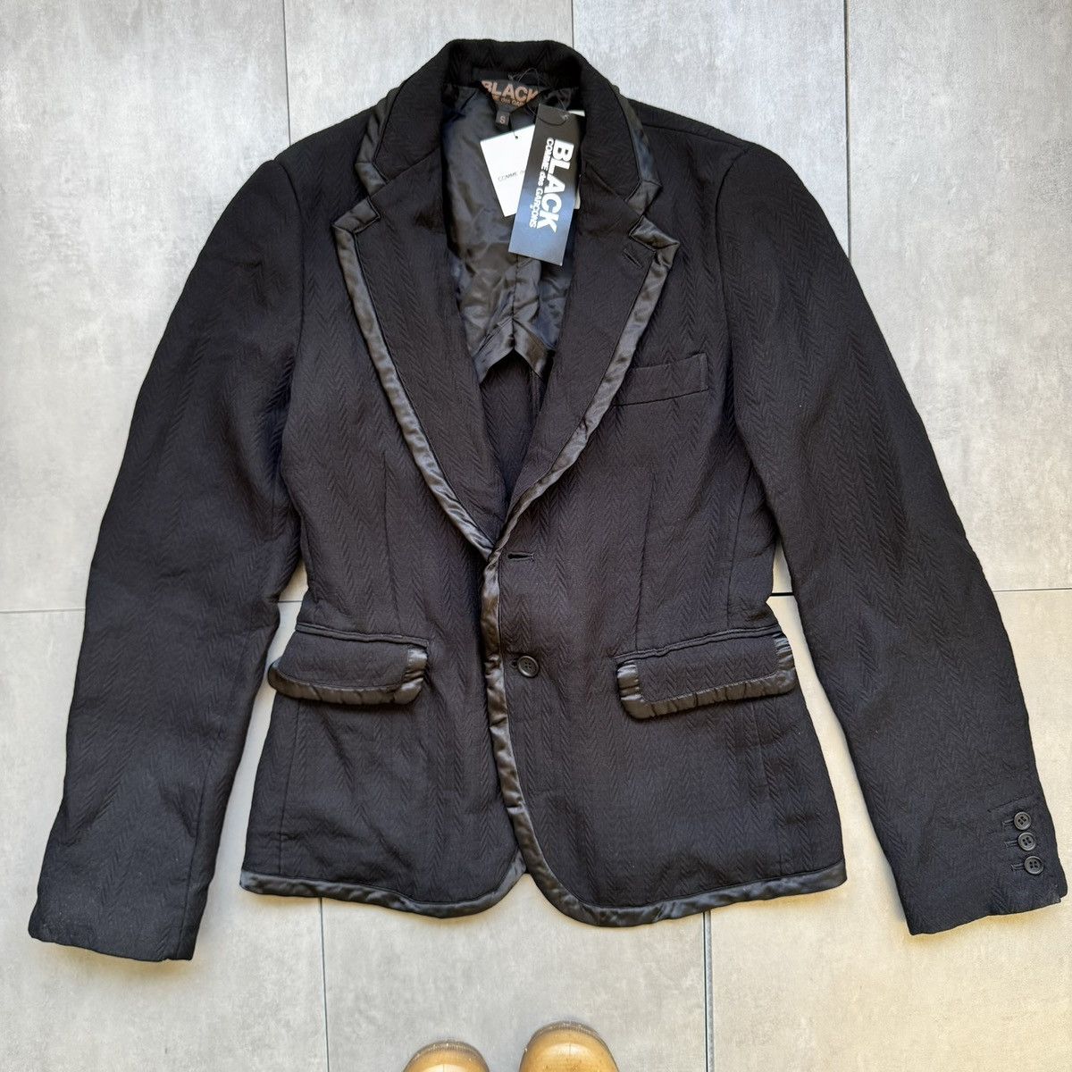 Comme des Garcons Black Comme des Garçons BLACK Blazer Black Size S / US 4 / IT 40 - 2 Thumbnail