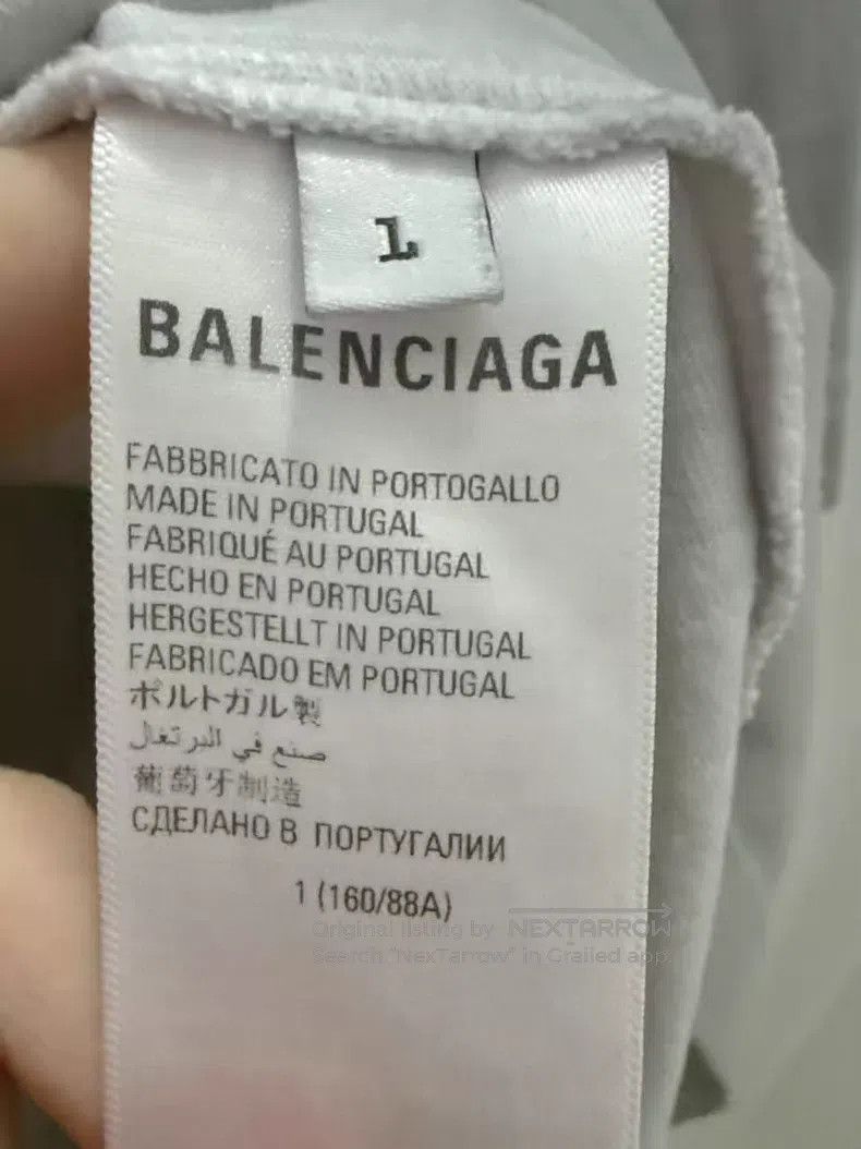 Balenciaga Balenciaga Grey Metallic Splatter Fake Two-Piece Long Slee Size US S / EU 44-46 / 1 - 4 Thumbnail