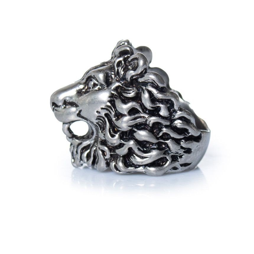 Gucci Gucci, Unisex lion ring head in silver Size ONE SIZE - 5 Thumbnail