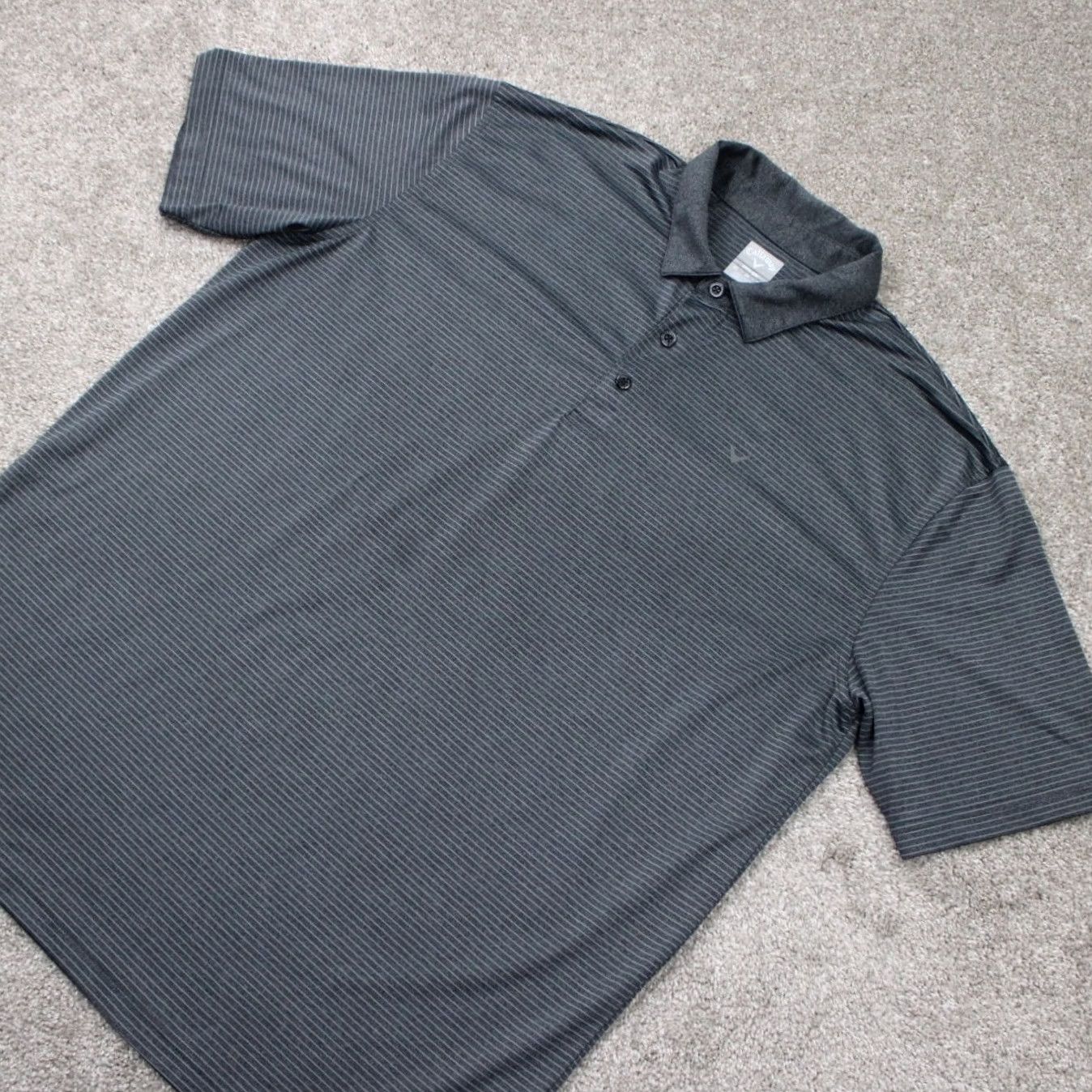 Callaway Callaway Opti-Dri Polo Shirt Mens XL Gray Short Sleeve Golf Pullover Polo Shirt Size US XL / EU 56 / 4 - 3 Thumbnail
