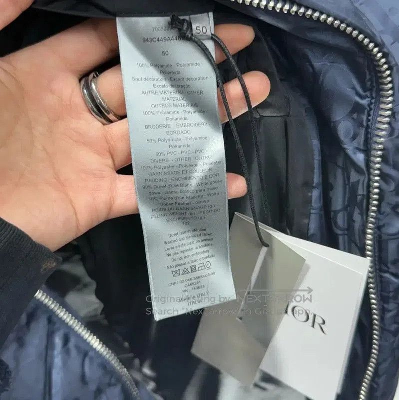 Dior Dior Men's Blue Cashmere Blend Puffer Jacket . Size US M / EU 48-50 / 2 - 4 Thumbnail