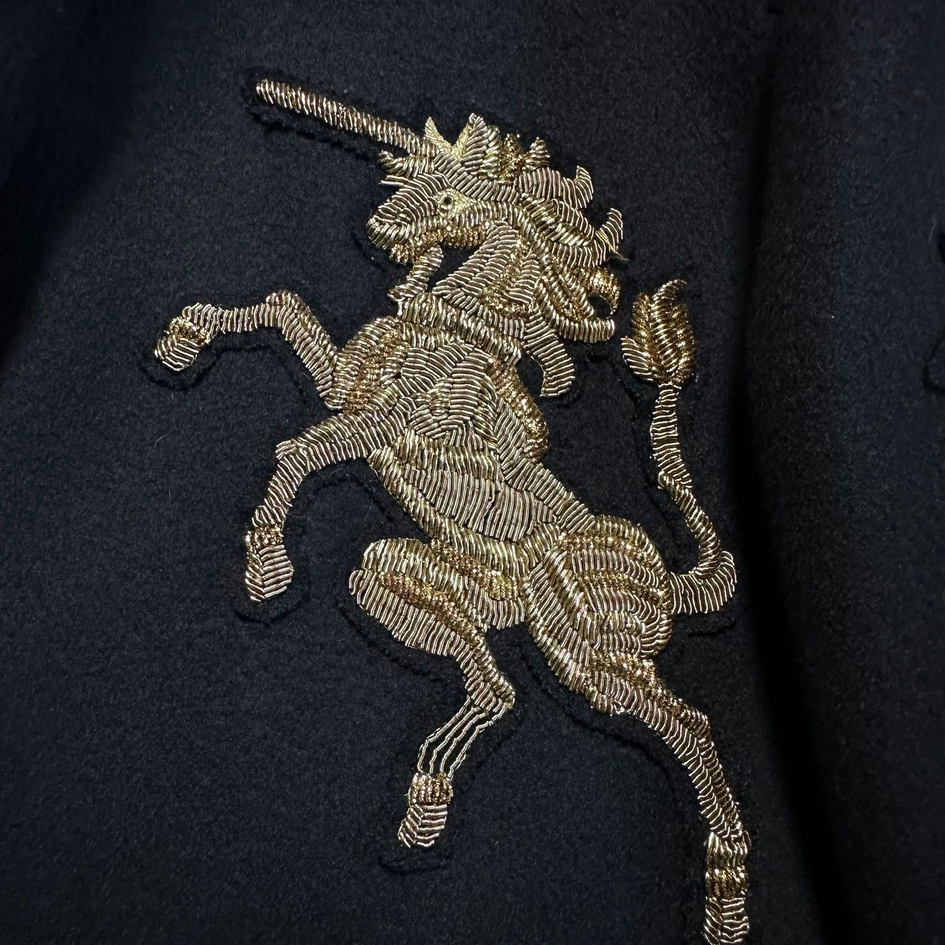 Alexander McQueen alexander mcqueen embroidered wool long coat Size US L / EU 52-54 / 3 - 4 Thumbnail