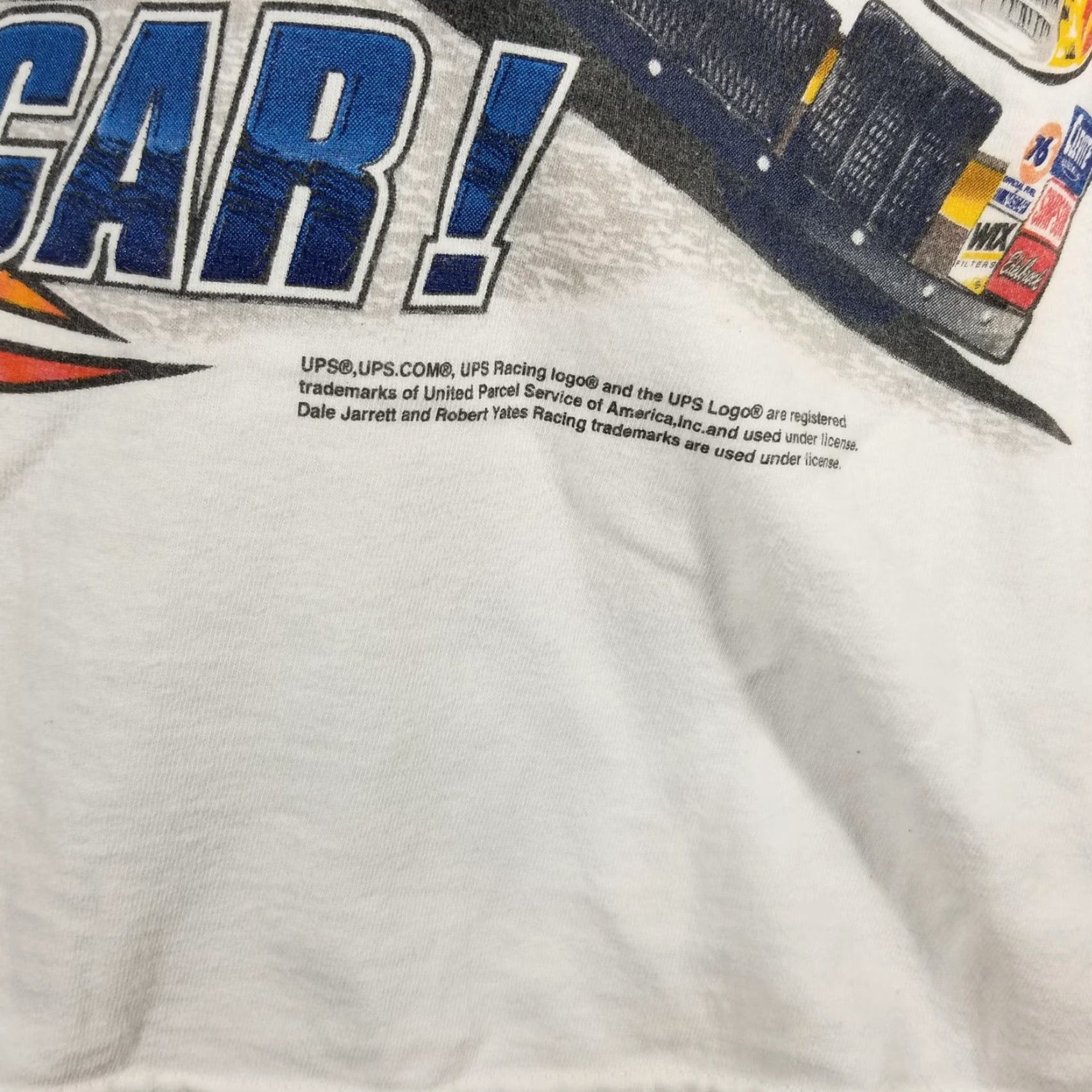 Chase Authentics VINTAGE Chase Authentics Dale Jarrett UPS NASCAR Shirt Mens Large White Graphic Print 00s Racing Tee Mens Large Size US L / EU 52-54 / 3 - 3 Thumbnail