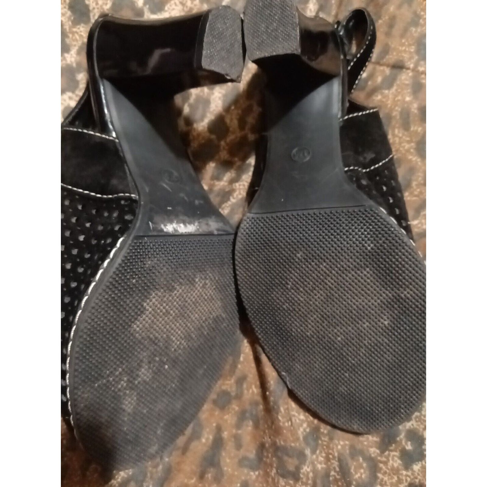 Other Ronzo Sling Back Size 7 Heel Shoes Black Size US 7 / IT 37 - 6 Thumbnail
