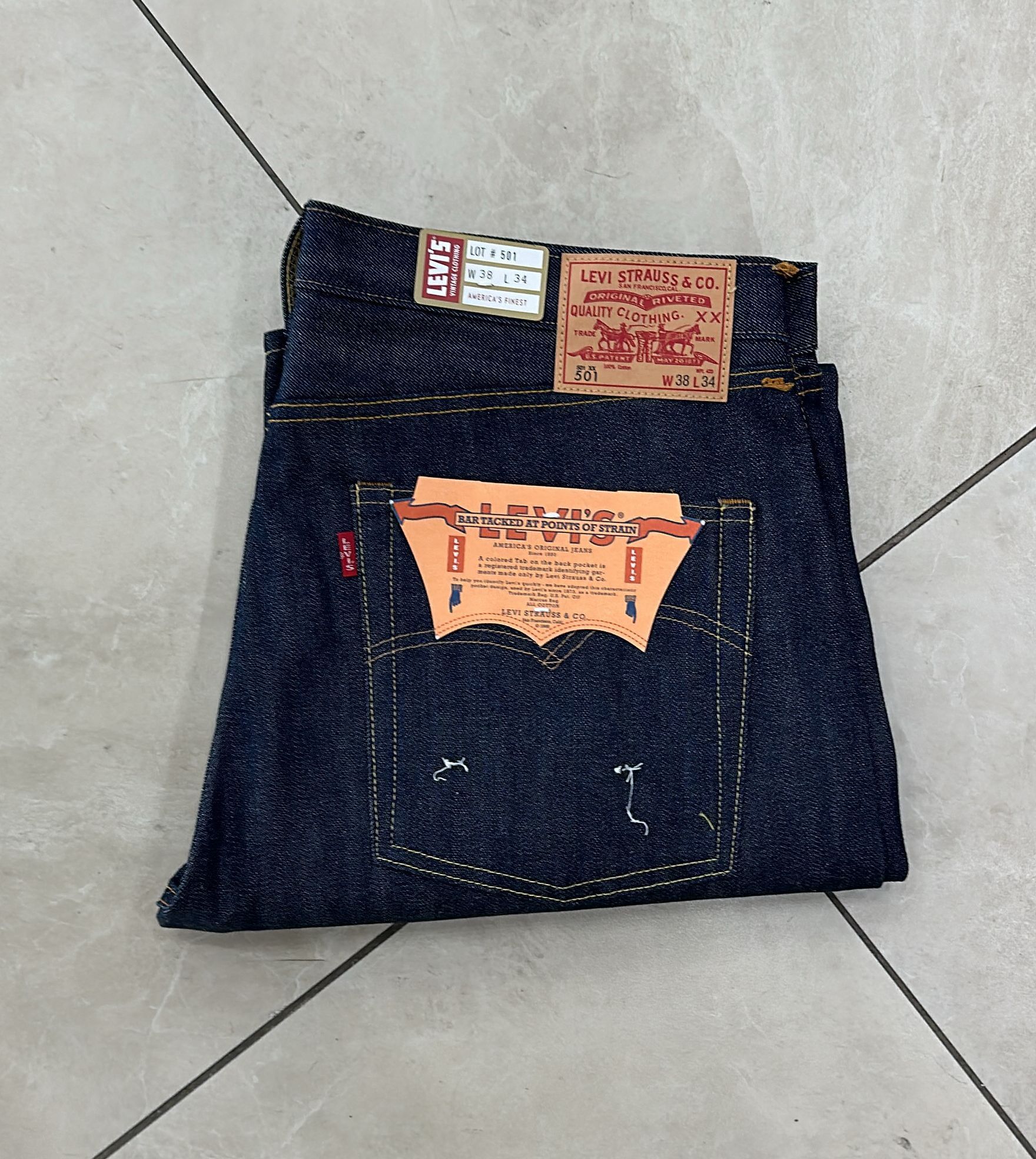 Levi's Vintage Clothing LVC Levi's Vintage Clothing 1966 501XX BigE Selvedge Jeans Size US 38 / EU 54 - 1 Thumbnail