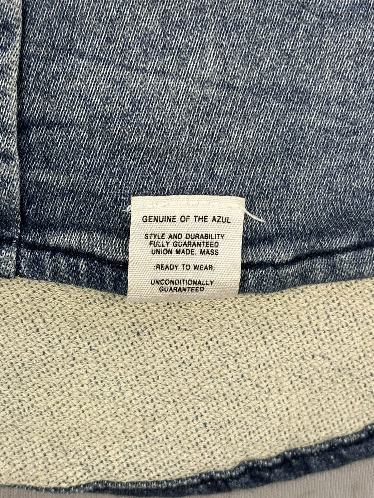 Japanese Brand Azul by Moussy Distressed Flannel Workwear Shirt Size US L / EU 52-54 / 3 - 9 Thumbnail