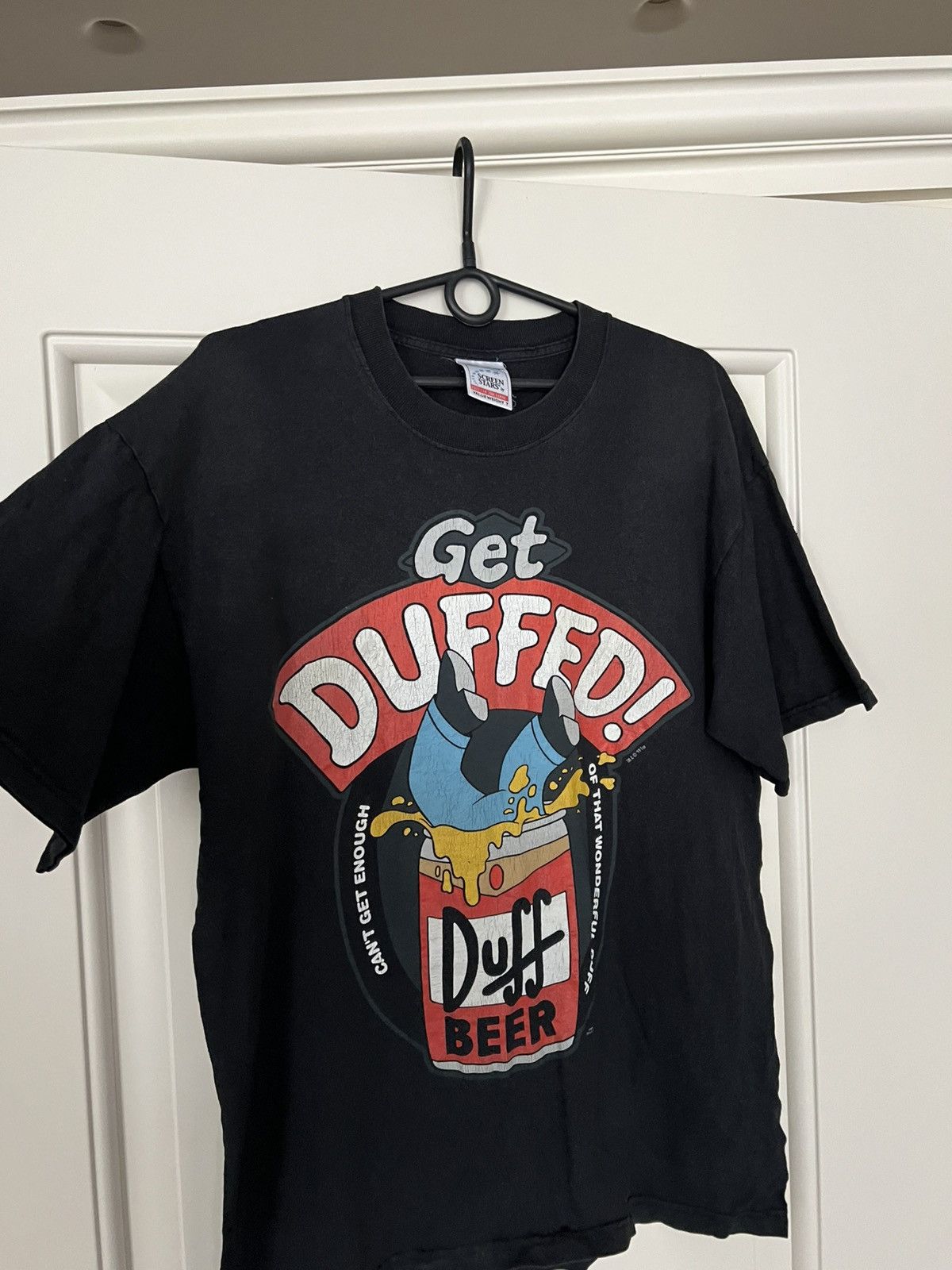 The Simpsons Vintage 1999 The Simpsons Get Duffed Homer Simpson T-Shirt Size US XL / EU 56 / 4 - 8 Thumbnail