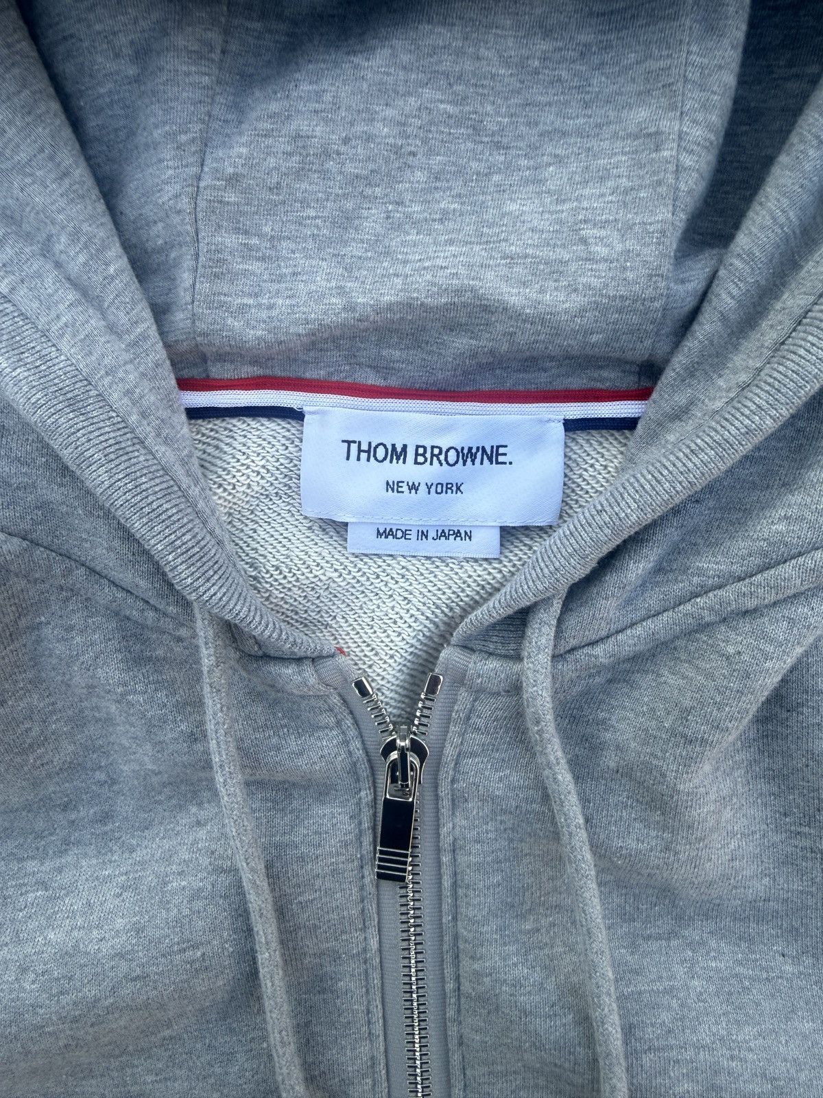 Thom Browne Thom Browne Classic Loopback 4-Bar Zip Hoodie Size US M / EU 48-50 / 2 - 2 Thumbnail