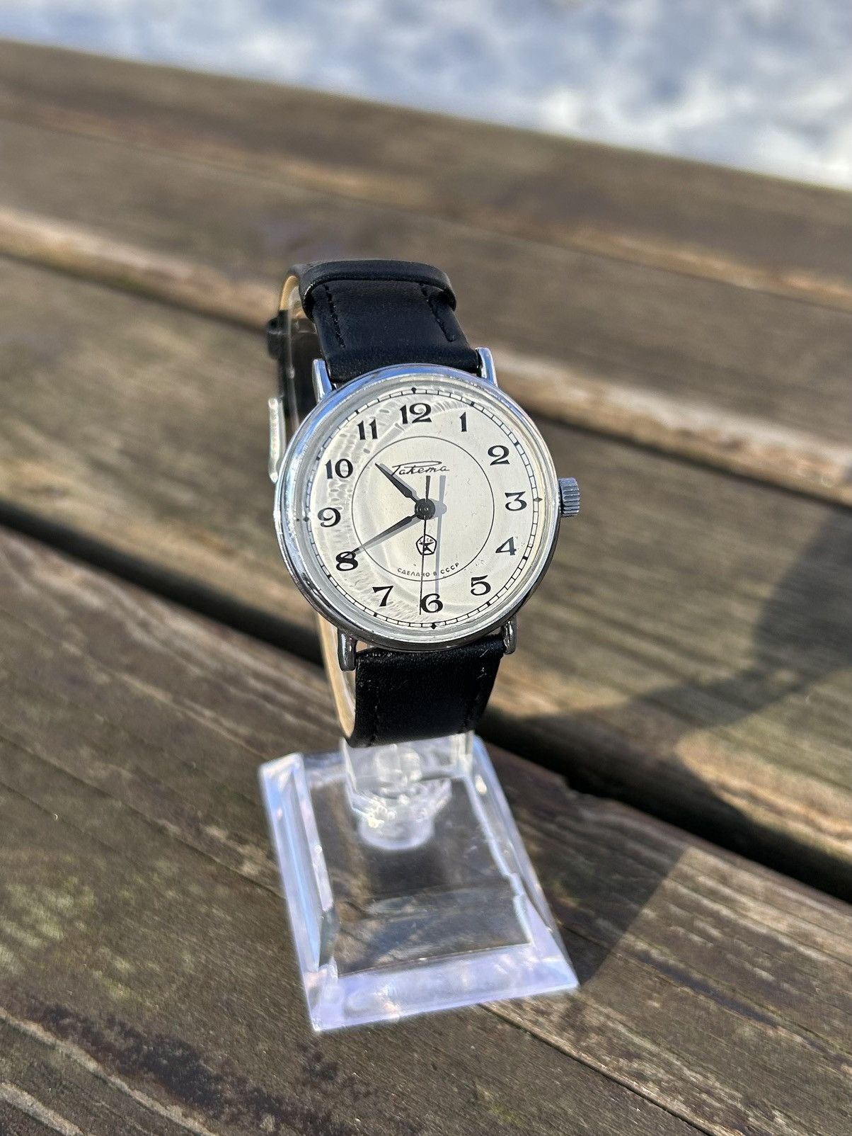 Vintage Vintage Watch Soviet USSR Mechanical Raketa Hand Winding Size ONE SIZE - 10 Thumbnail