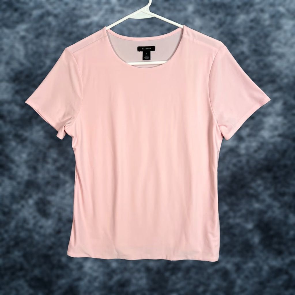 Vintage VINTAGE Halogen Pink Short Sleeve T-Shirt Womens Size 1 Polyester Spandex Blend Shirt Womens Pink 90s? Size XS / US 0-2 / IT 36-38 - 1 Thumbnail