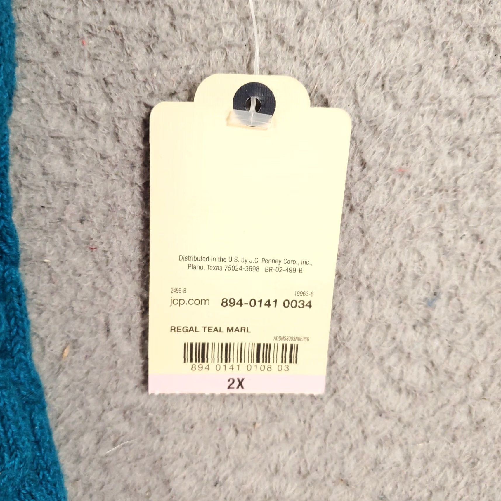 Vintage New Womens Sweater Size 2X Blue Cable Knit Chunky Long Sleeve Pullover NWT Size XXL / US 16-18 / IT 52-54 - 7 Thumbnail