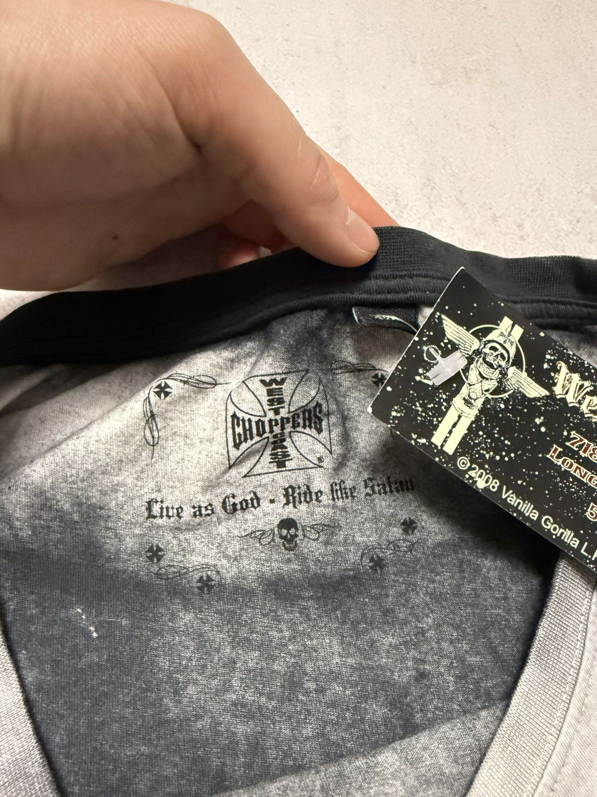 West Coast Choppers Vintage West Coast Choppers T Shirt Tee FUCK Baggy Y2K 90s Size US XXL / EU 58 / 5 - 11 Thumbnail