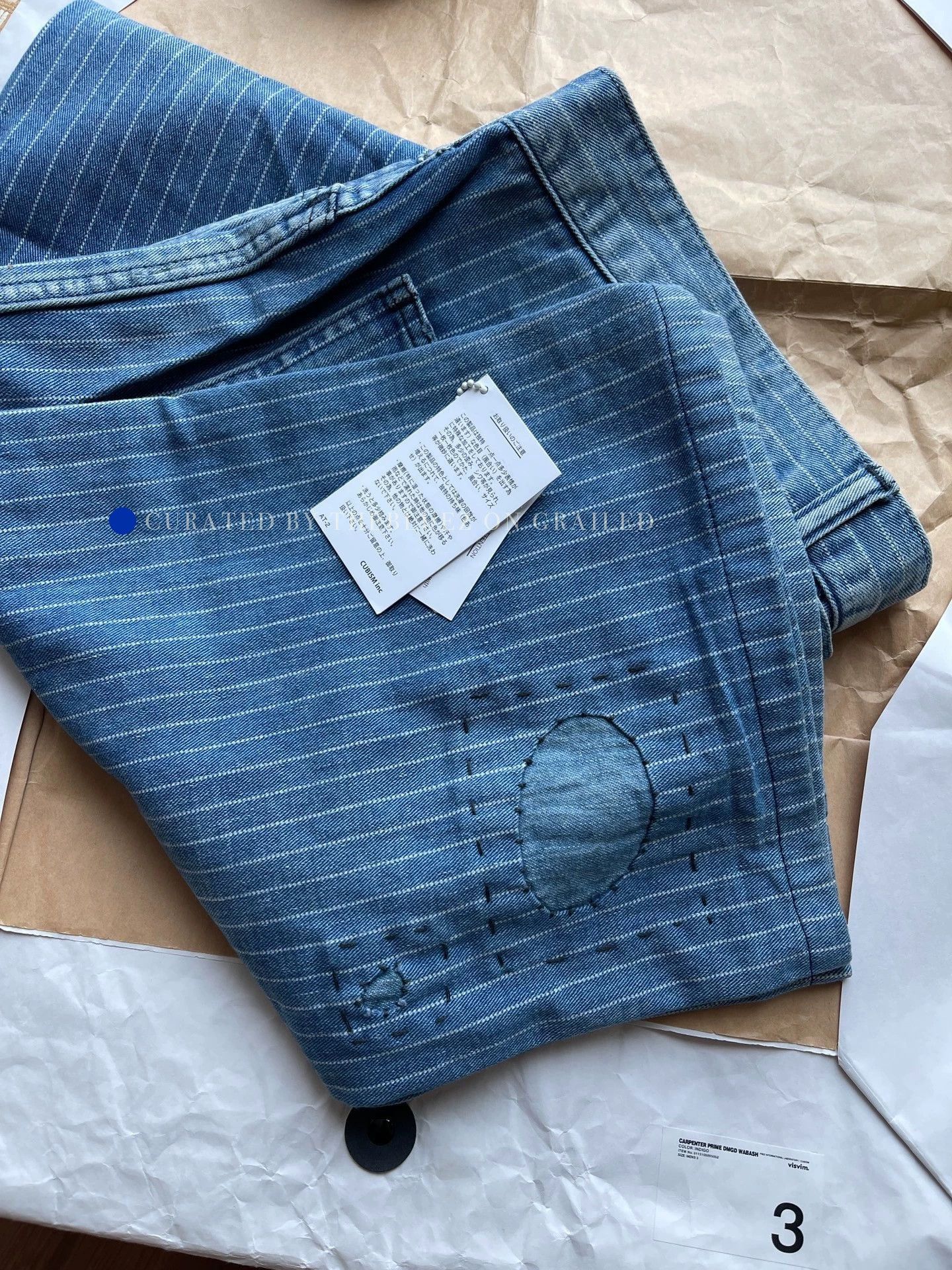 Visvim Indigo Wabash Carpenter Denim Pants Size US 34 / EU 50 - 1 Thumbnail