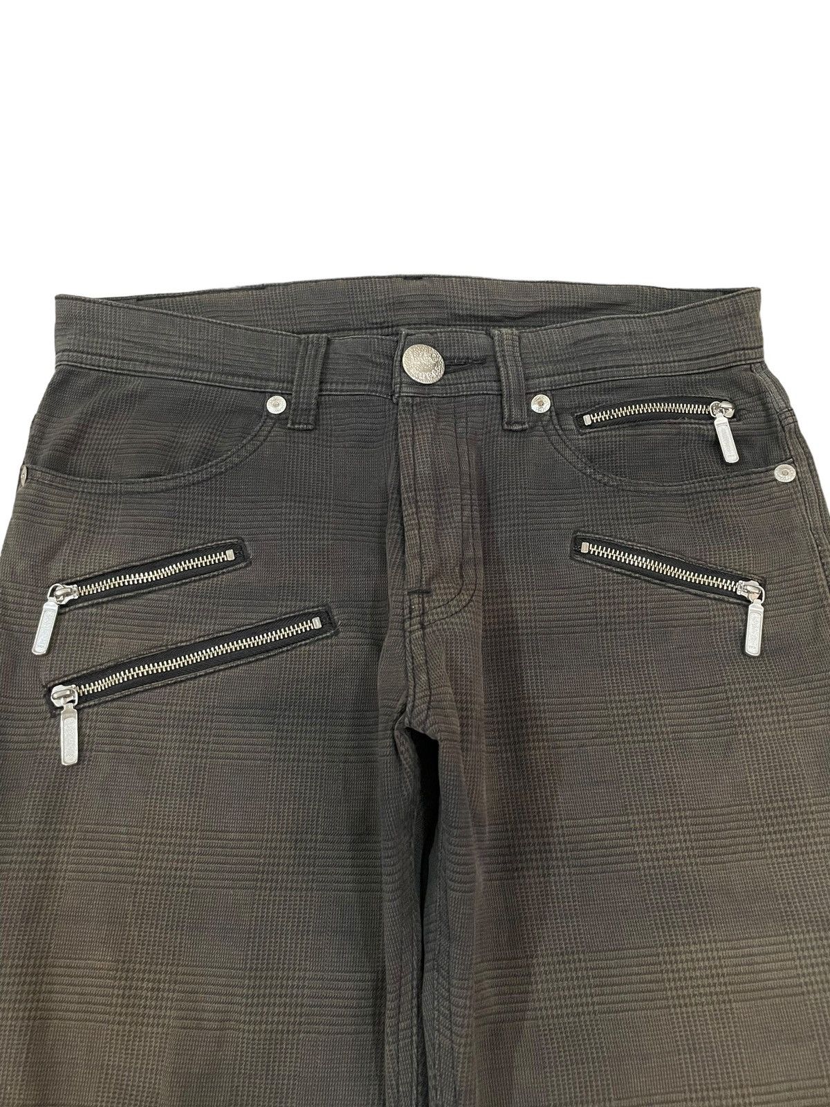 Lee Vintage Lee Rider Zippers Punk Bondage Style Plaid Pants Size US 33 - 5 Thumbnail