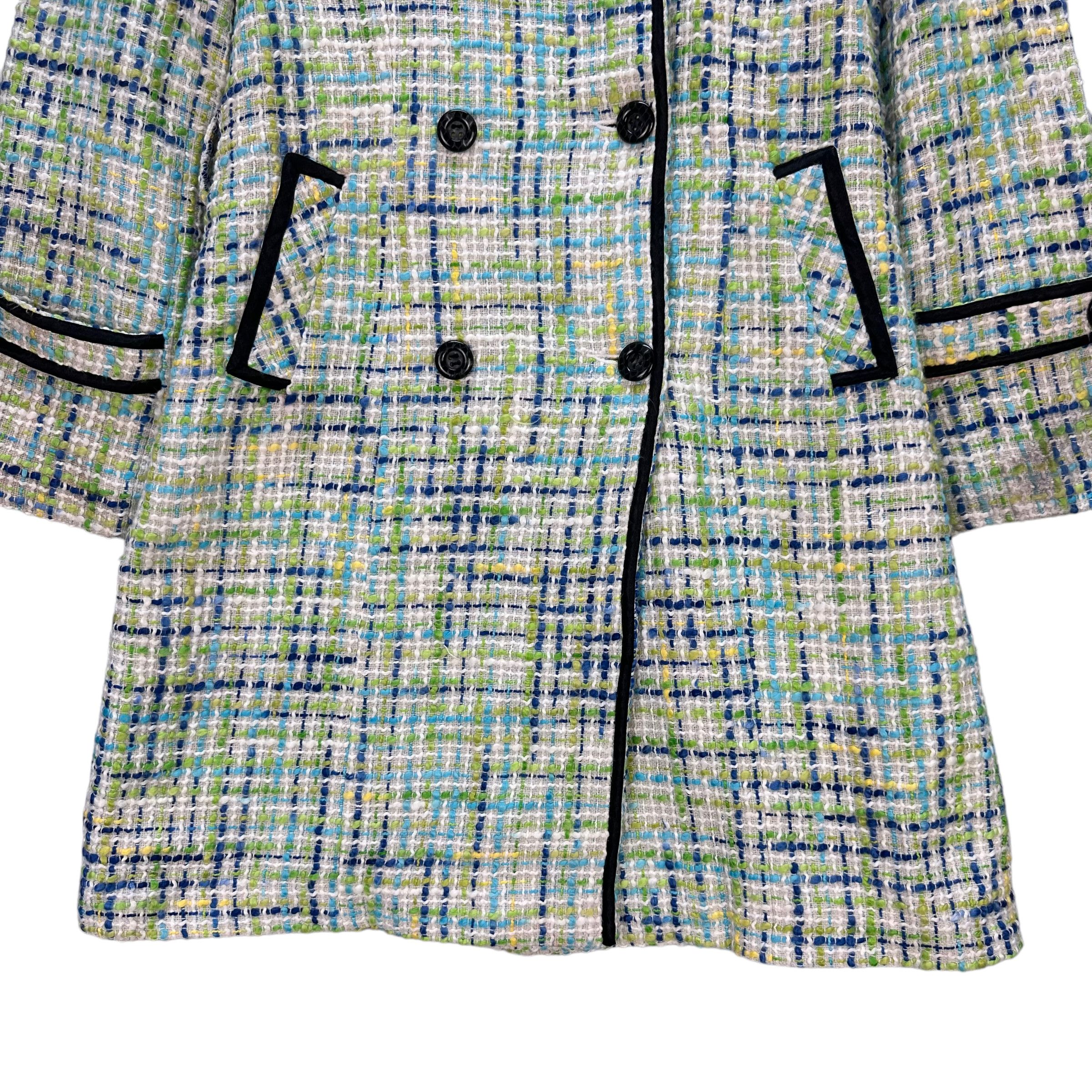 Max Mara MAX MARA DOUBLE BREASTED TWEED COAT #8580-015 Size XS / US 0-2 / IT 36-38 - 3 Thumbnail