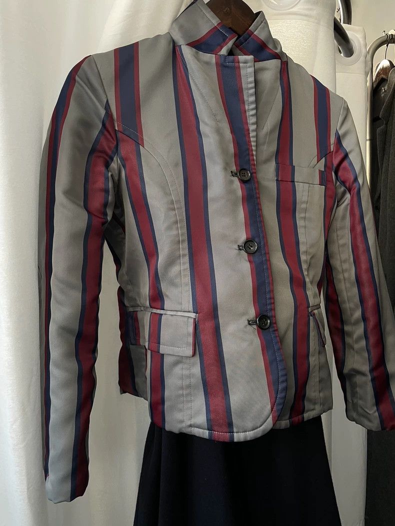 Comme des Garcons Comme des Garçons Medieval Women's Dark Blue Stripe Grey St Size S / US 4 / IT 40 - 7 Thumbnail