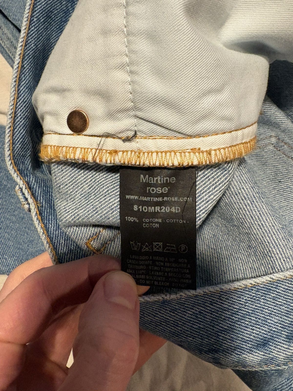 Martine Rose Martine Rose staight leg denim pants. Size US 30 / EU 46 - 6 Thumbnail