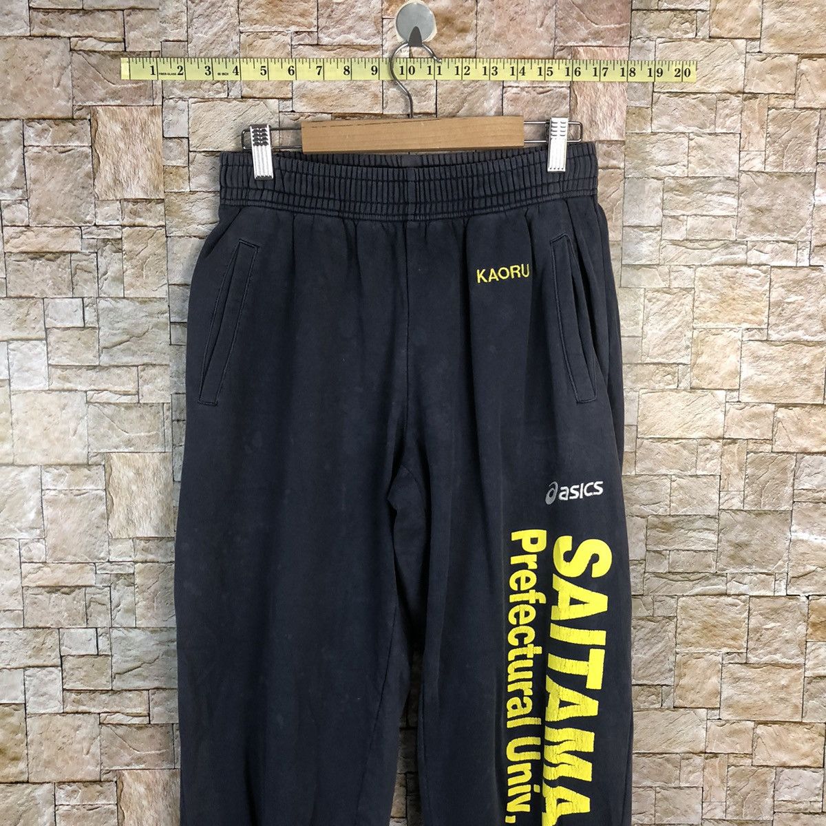 Asics Asics Saitama Prefectural Univ Dark Blue Joggers Pants #A454 Size US 28 / EU 44 - 2 Thumbnail