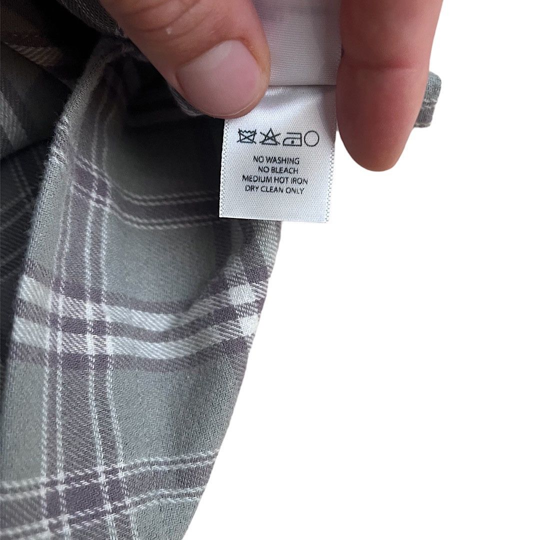 Reese Cooper ($400 Retail) Cropped Split Flannel Shirt In Green Size US S / EU 44-46 / 1 - 8 Thumbnail