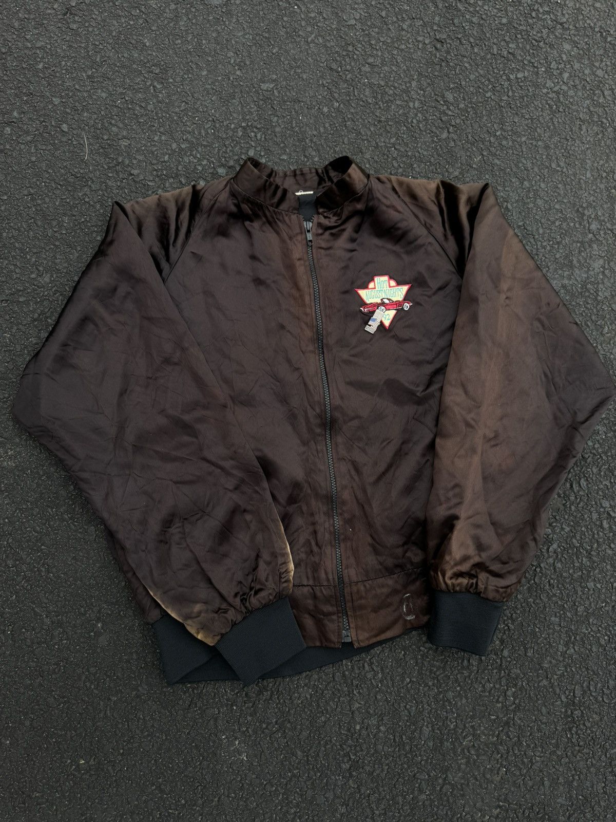 Vintage 1992 Hot August Nights Hot Rod Car Vintage 90’s Satin Jacket Size US M / EU 48-50 / 2 - 12 Thumbnail