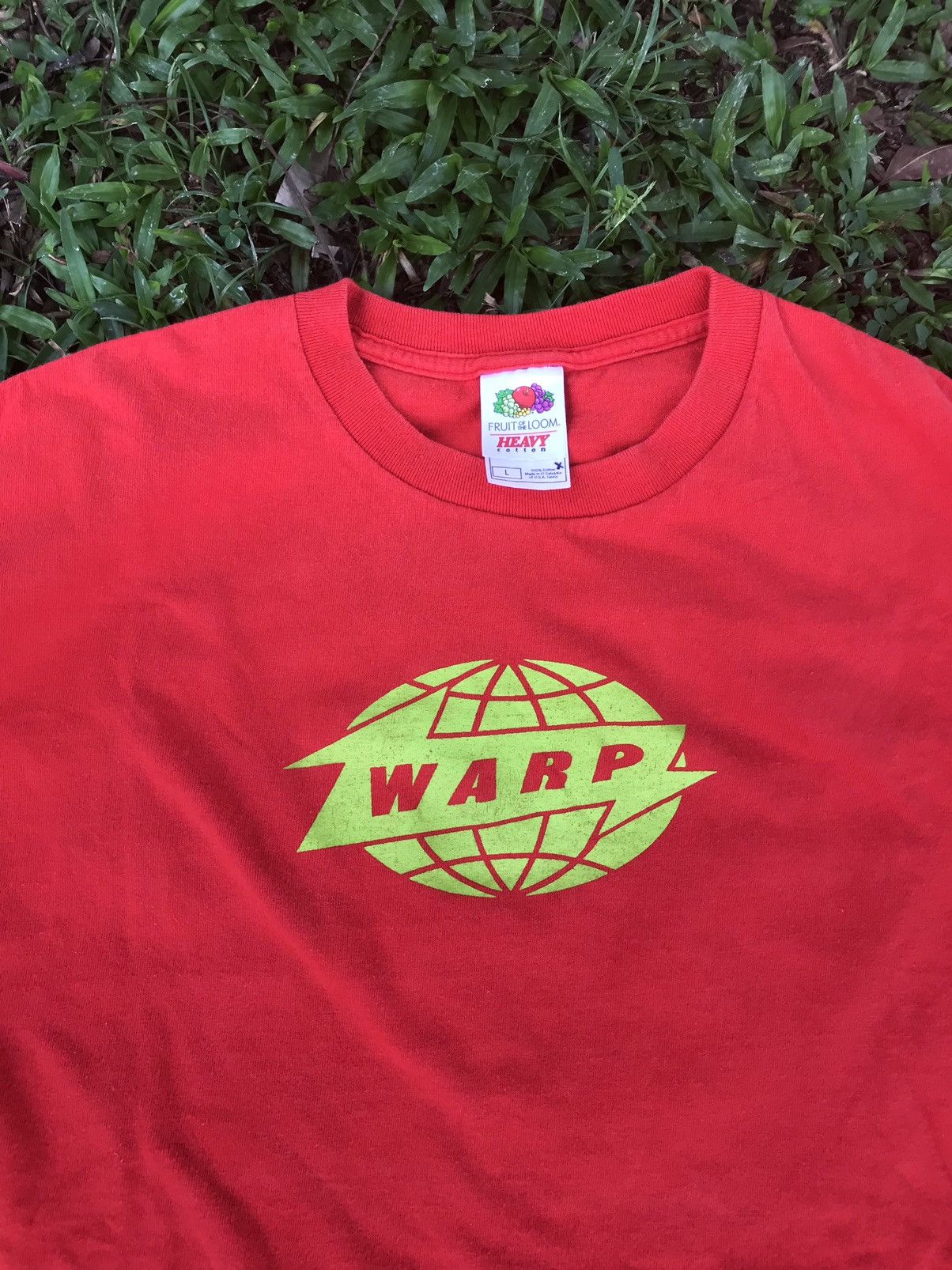 Vintage 90's Warp Records label t shirt