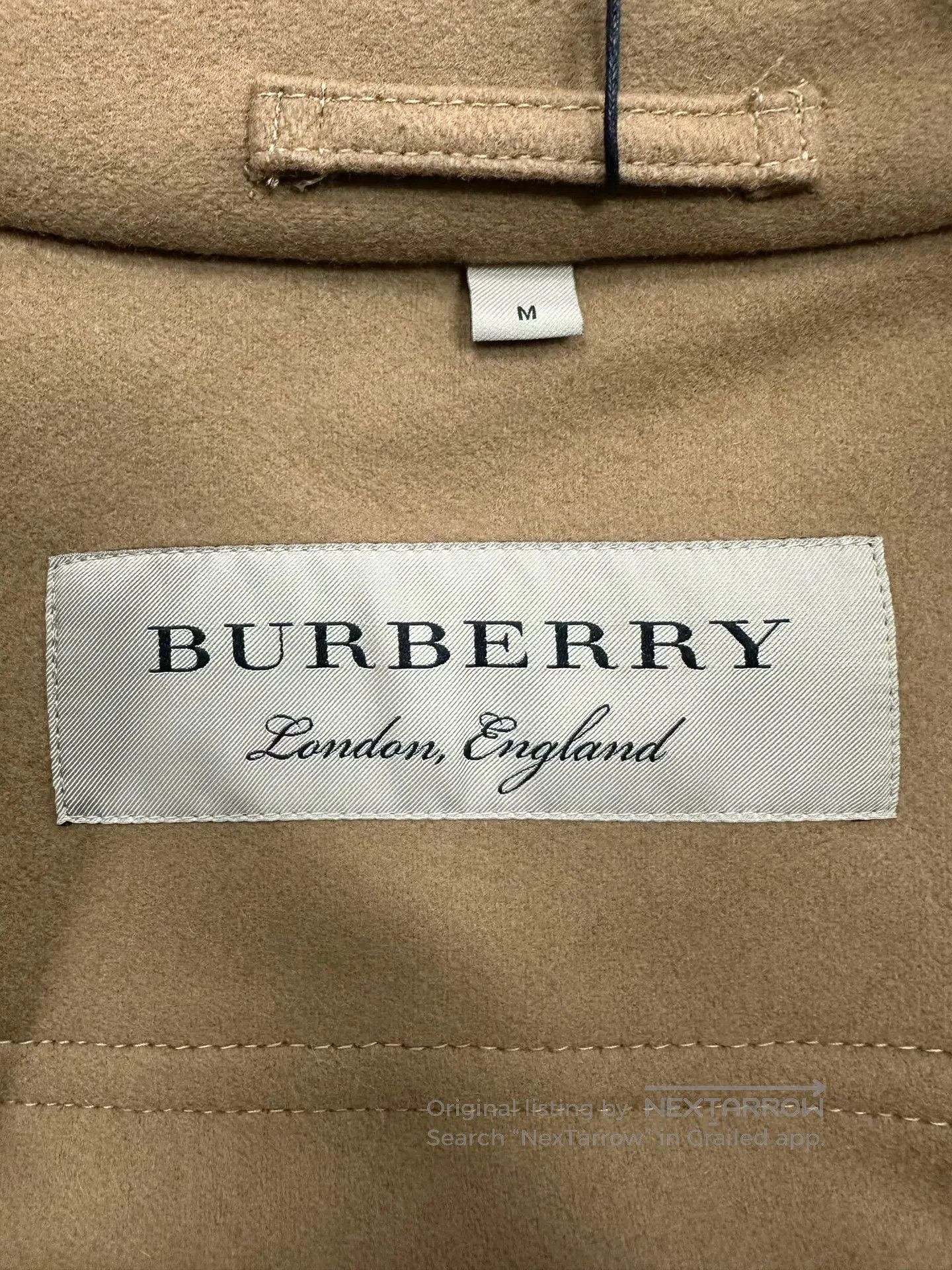 Burberry Burberry Khaki Horn Button Cashmere Coat| Size M / US 6-8 / IT 42-44 - 4 Thumbnail