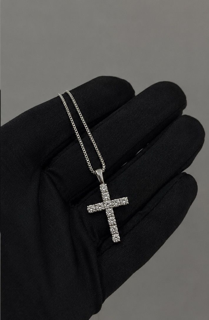 Other Women's Moissanite Cross Necklace Size ONE SIZE - 2 Thumbnail