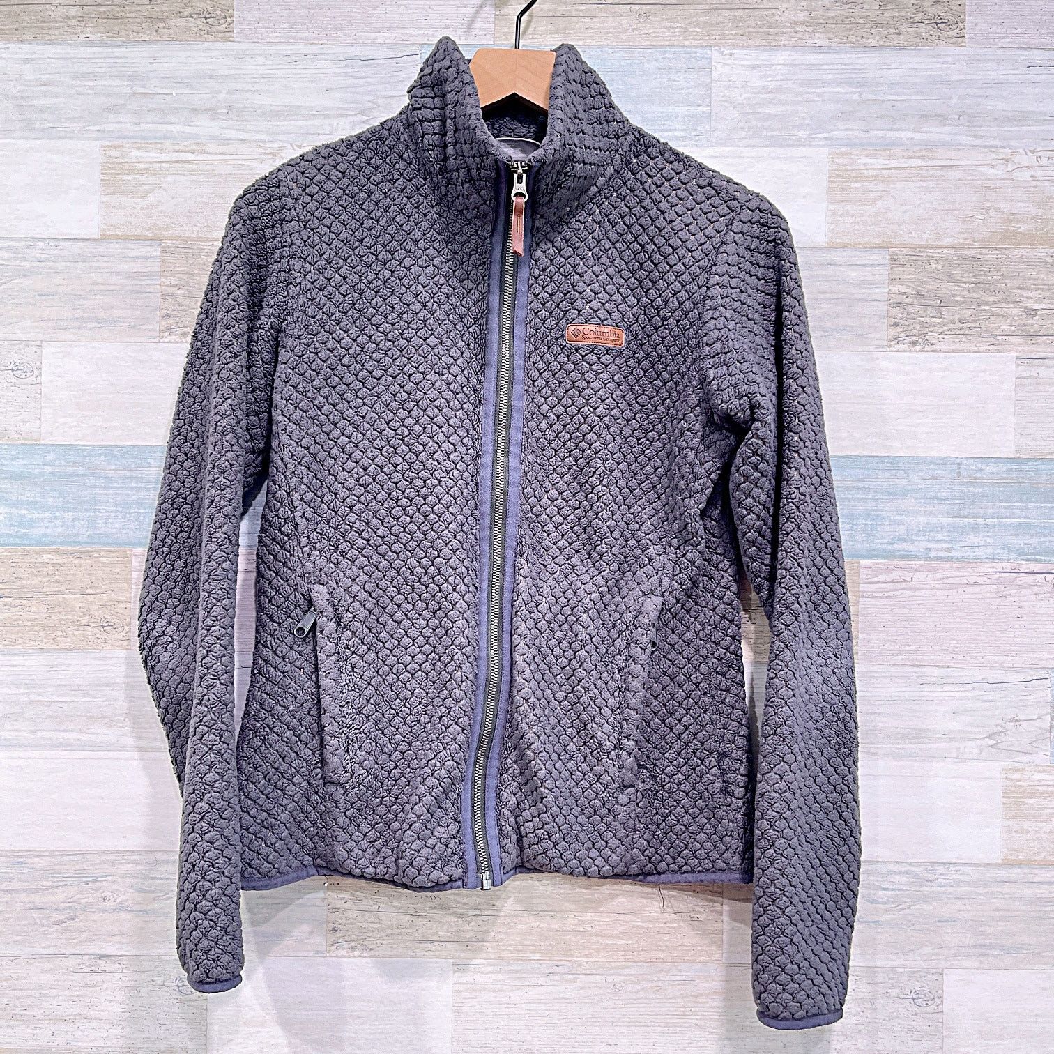 Columbia Columbia Fire Side Sherpa Full Zip Fleece Jacket Gray Womens Size S / US 4 / IT 40 - 1 Thumbnail