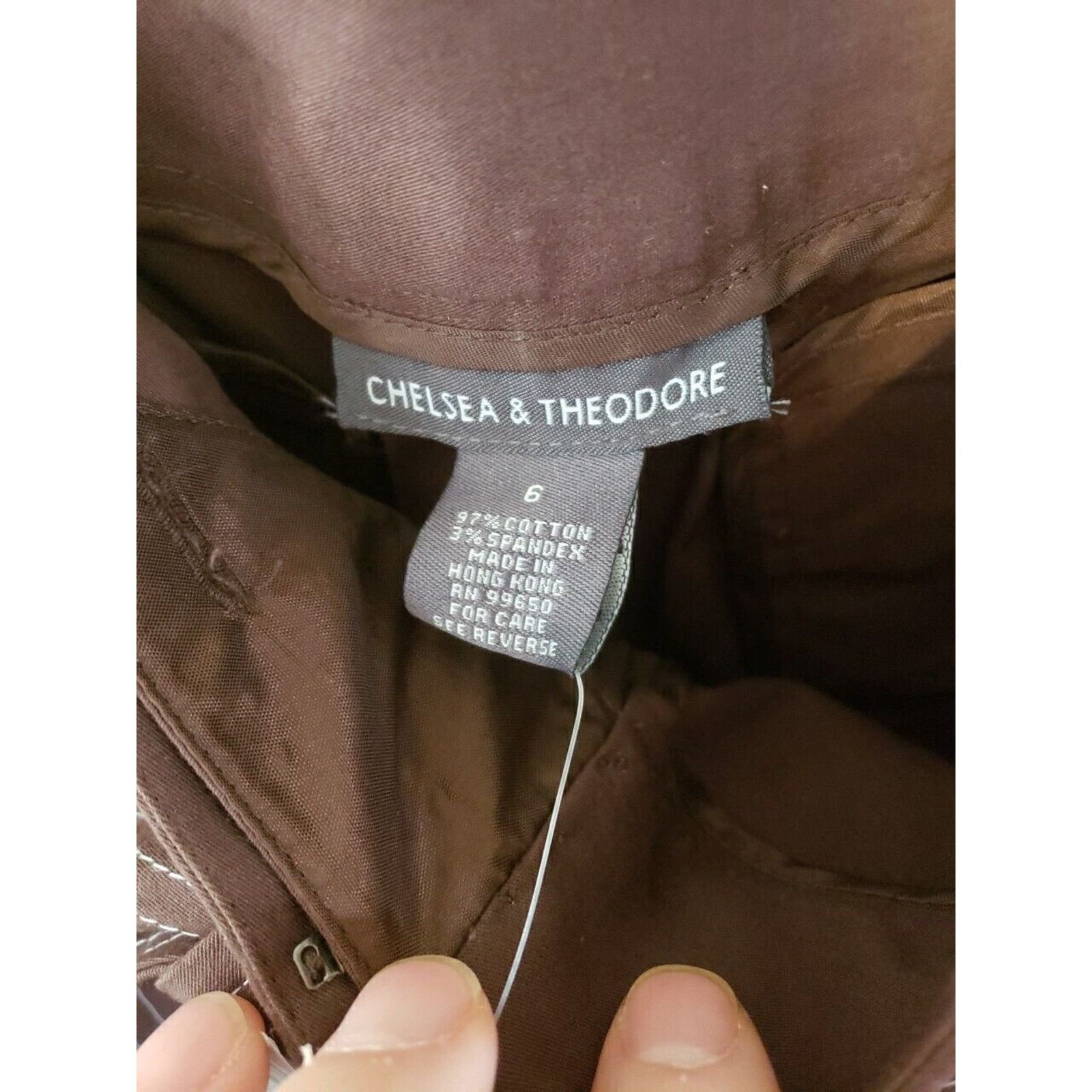 Other Chelsea Theodore Womens Size 6 Brown High Rise Shorts Size 28" / US 6 / IT 42 - 2 Thumbnail