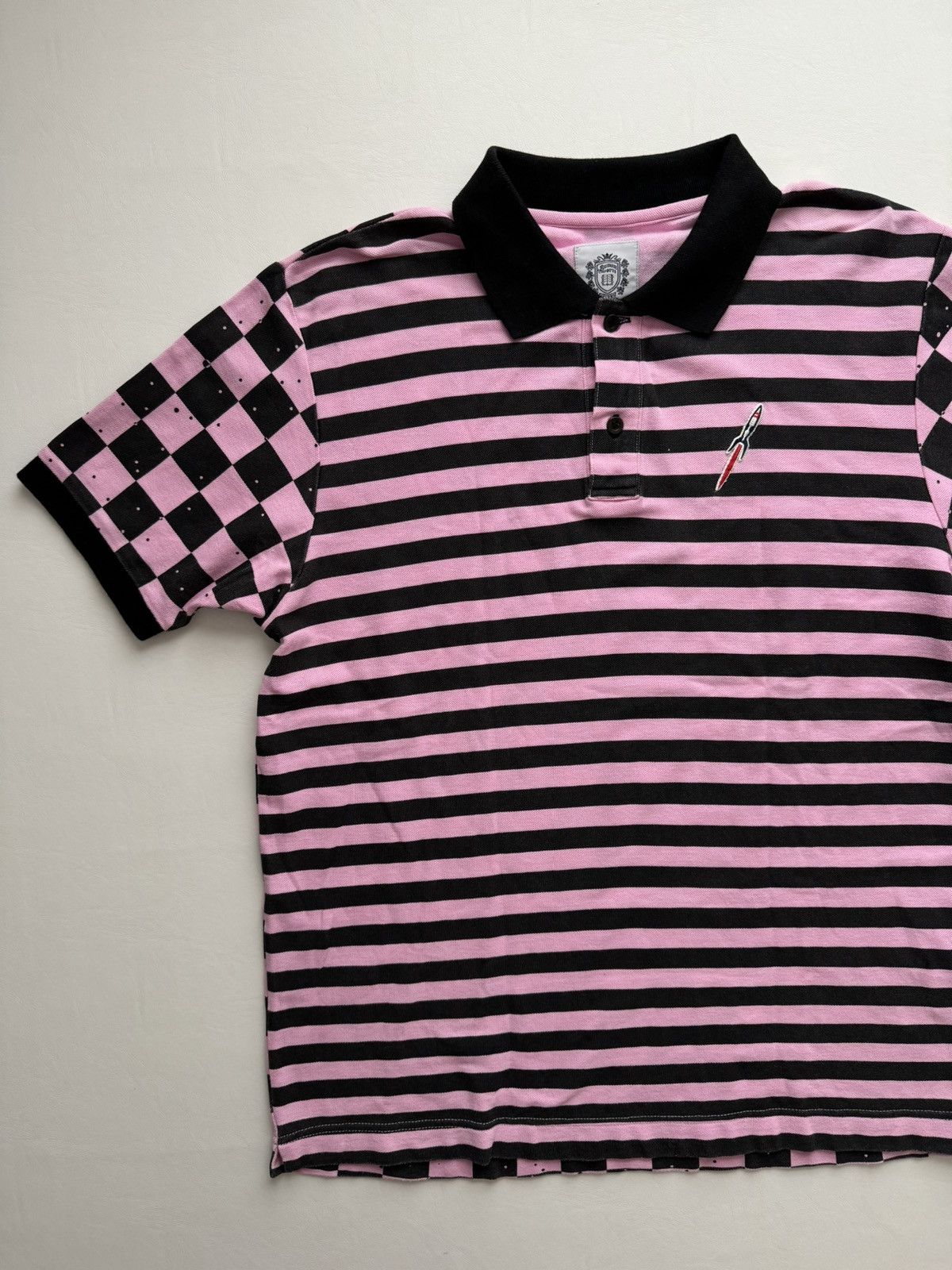 Billionaire Boys Club Season 10 Space Checkered & Striped Polo Size US M / EU 48-50 / 2 - 1 Thumbnail