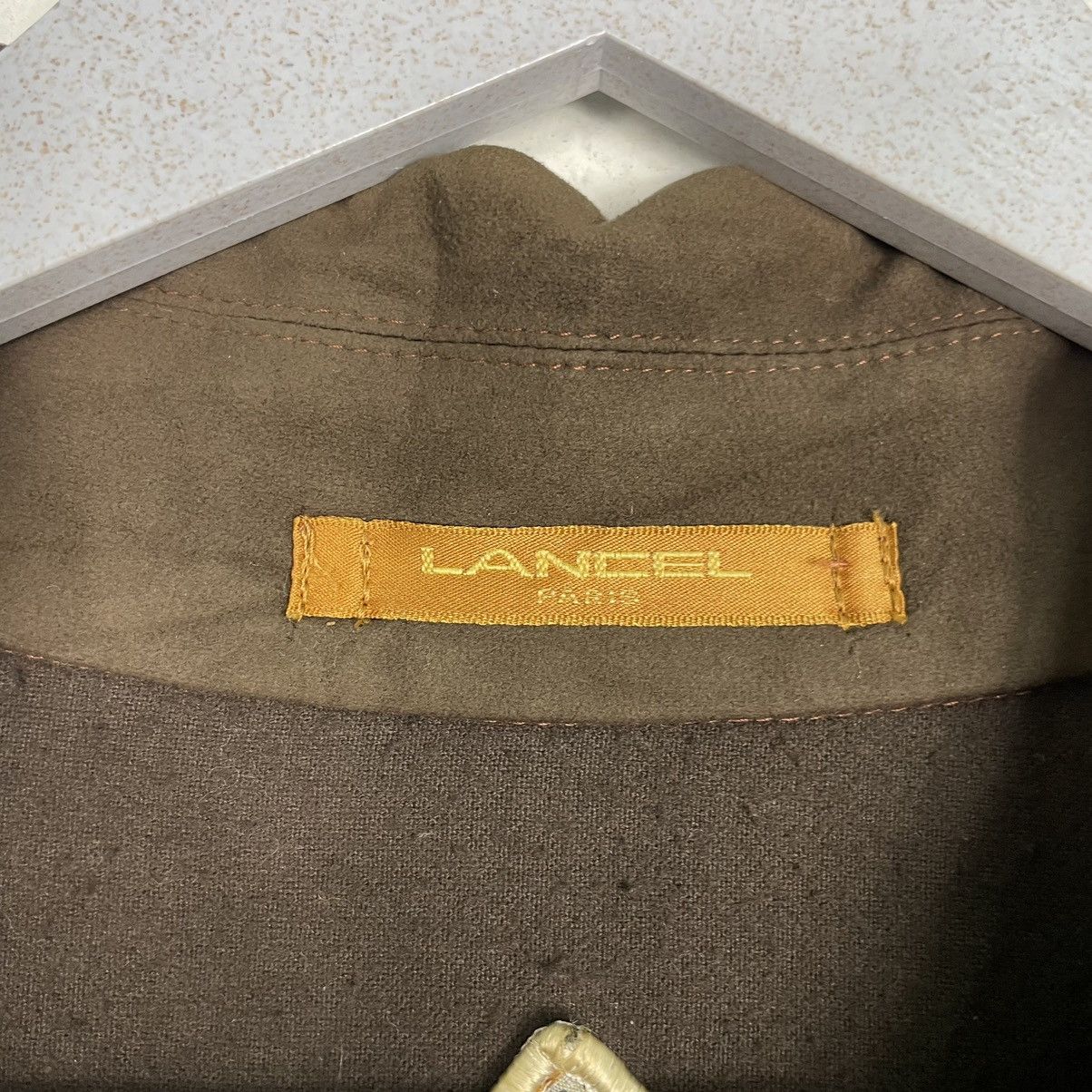 Designer × Lancel 💥80s LANCEL CITY BOMBER ORANGE BRICK Size US M / EU 48-50 / 2 - 13 Thumbnail