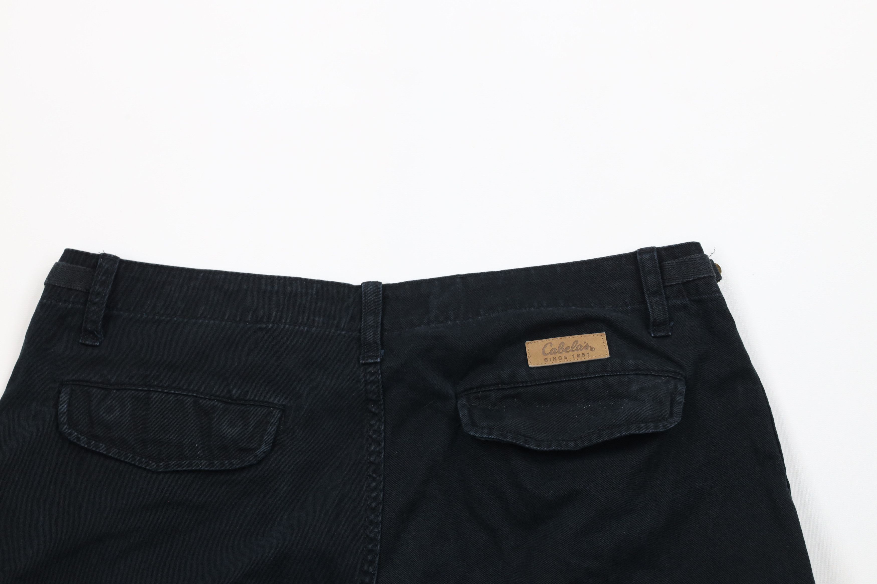 Cabelas × Vintage Vintage Cabelas Heavyweight Surplus Cargo Shorts Black Size US 38 / EU 54 - 8 Thumbnail