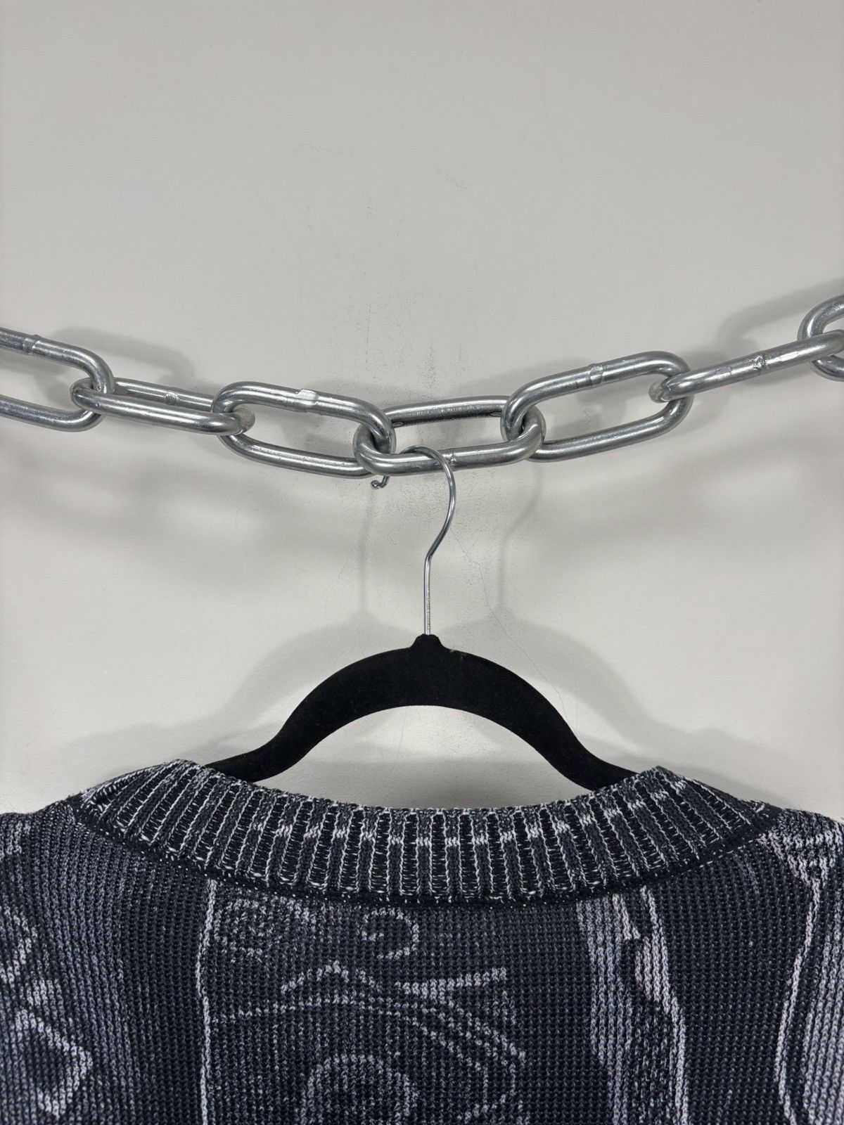 Carlo Colucci Carlo Colucci Men’s 3D Abstract Knit Gray Oversized Sweater Size US XXL / EU 58 / 5 - 14 Thumbnail
